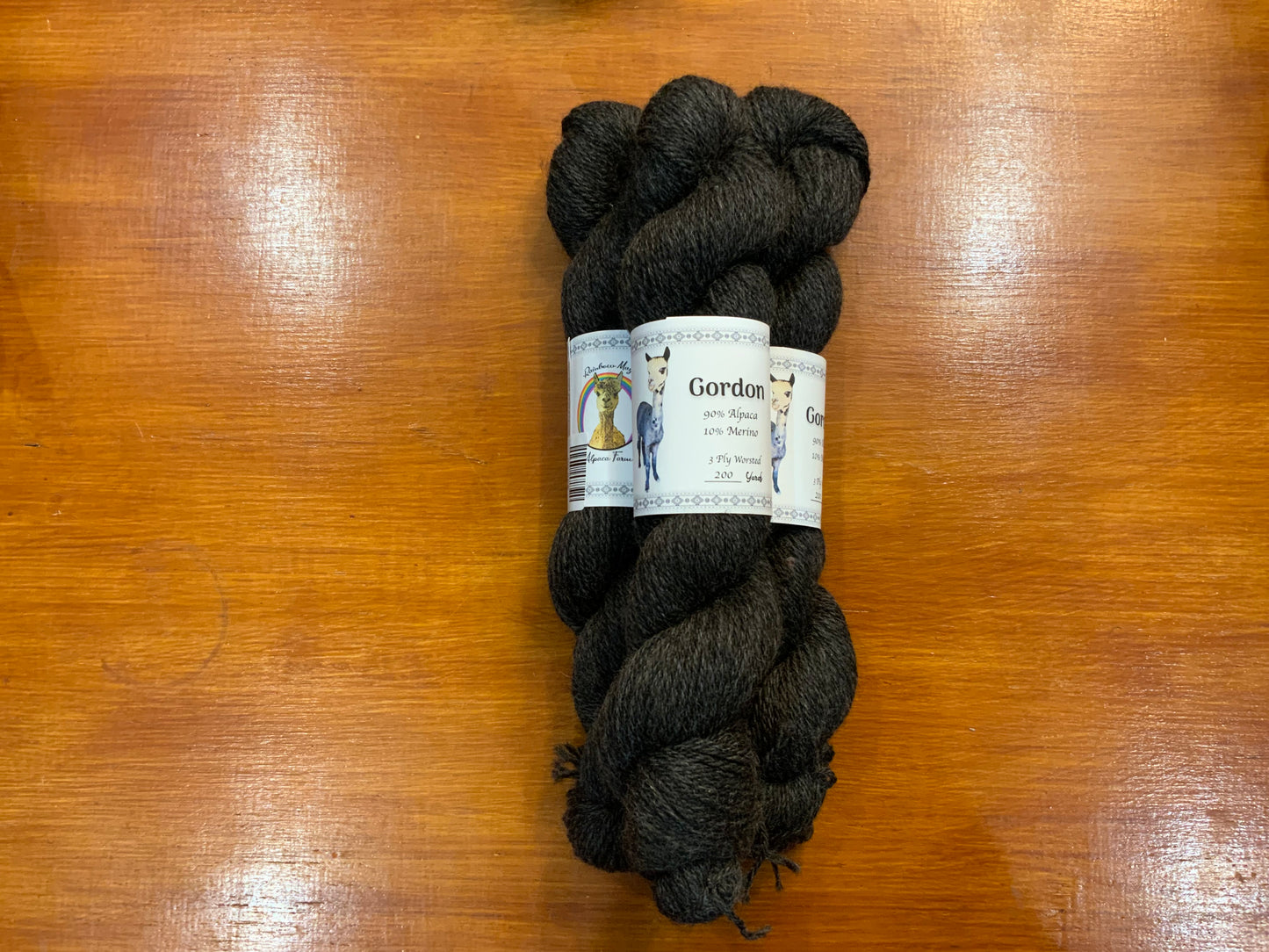 Gordon 3ply worsted 10% merino %90 Alpaca