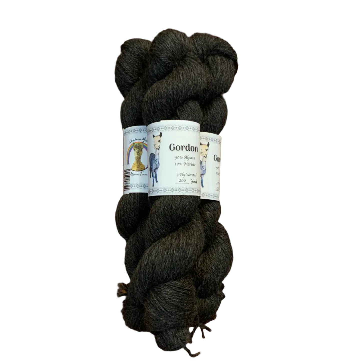 Gordon 3ply worsted 10% merino %90 Alpaca