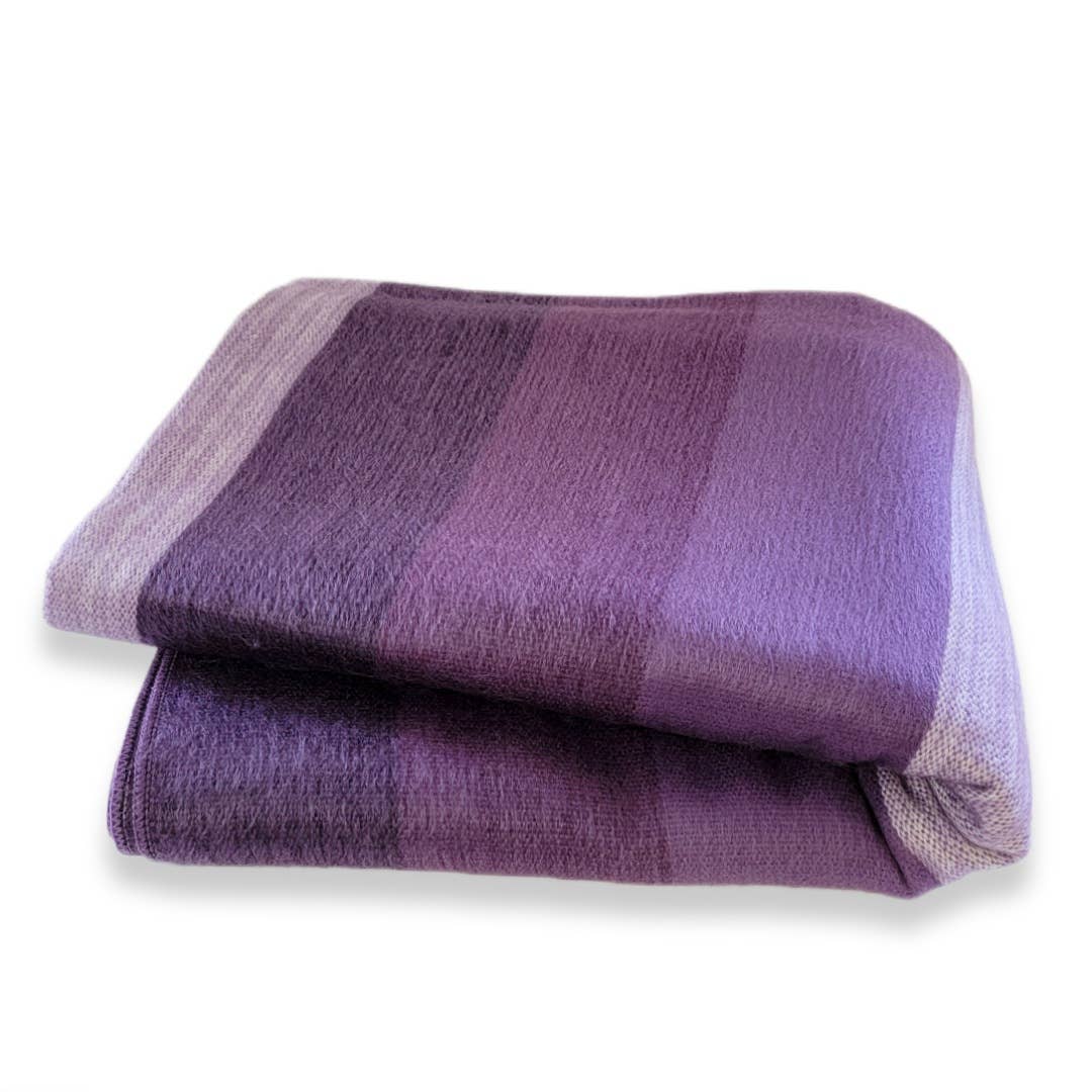 Morado - Alpaca Wool Throw Blanket