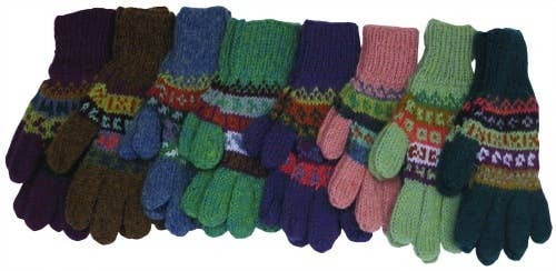 Deluxe Color Alpaca Blend Knit Gloves