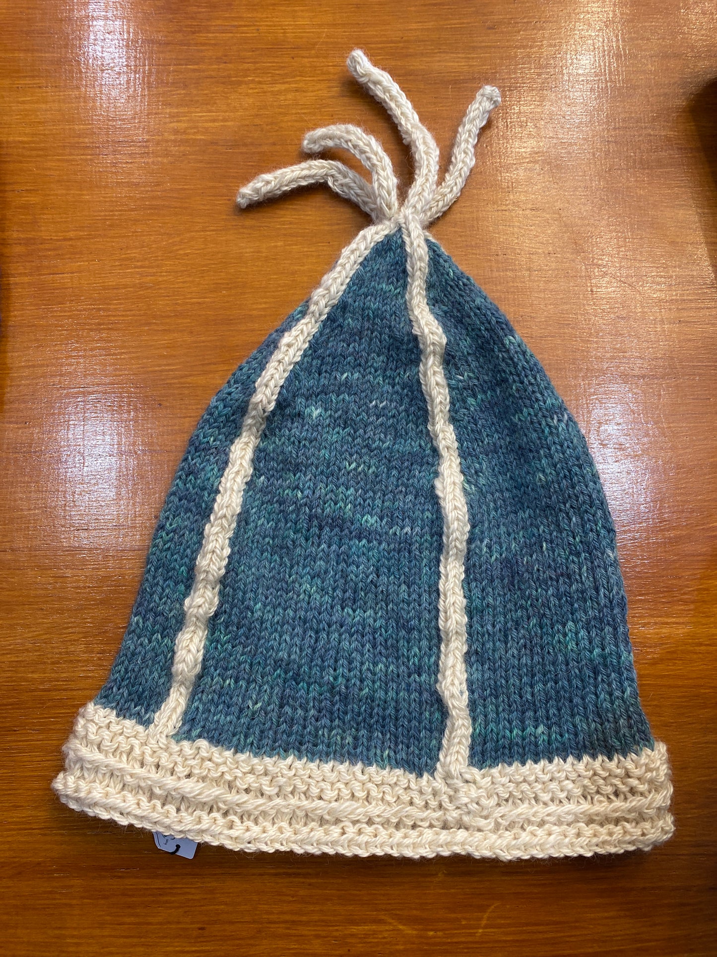 Sopris to Whiteside Handmade Hats - blue & cream