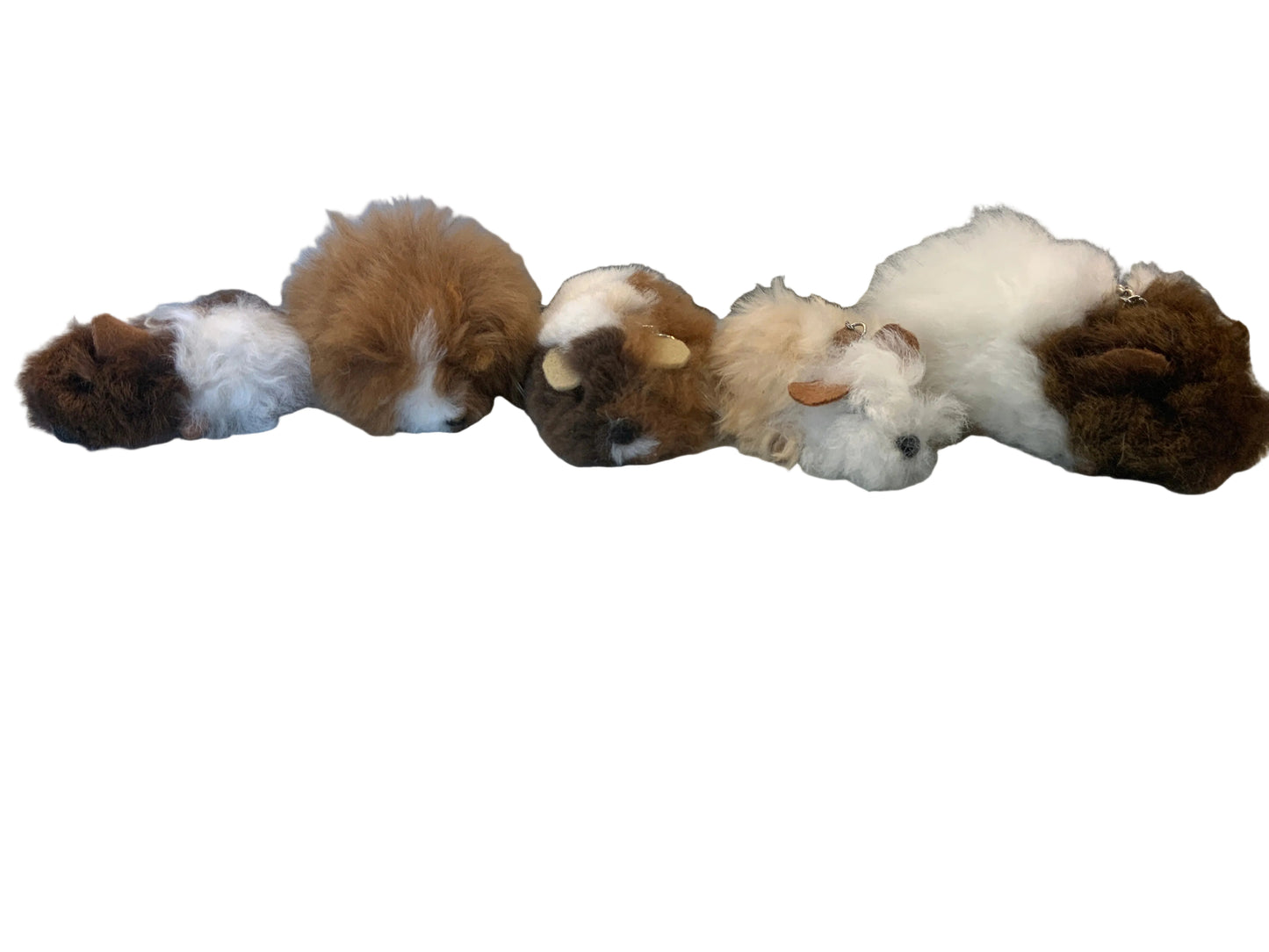 Guinea Pig Alpaca Fur KeyChain
