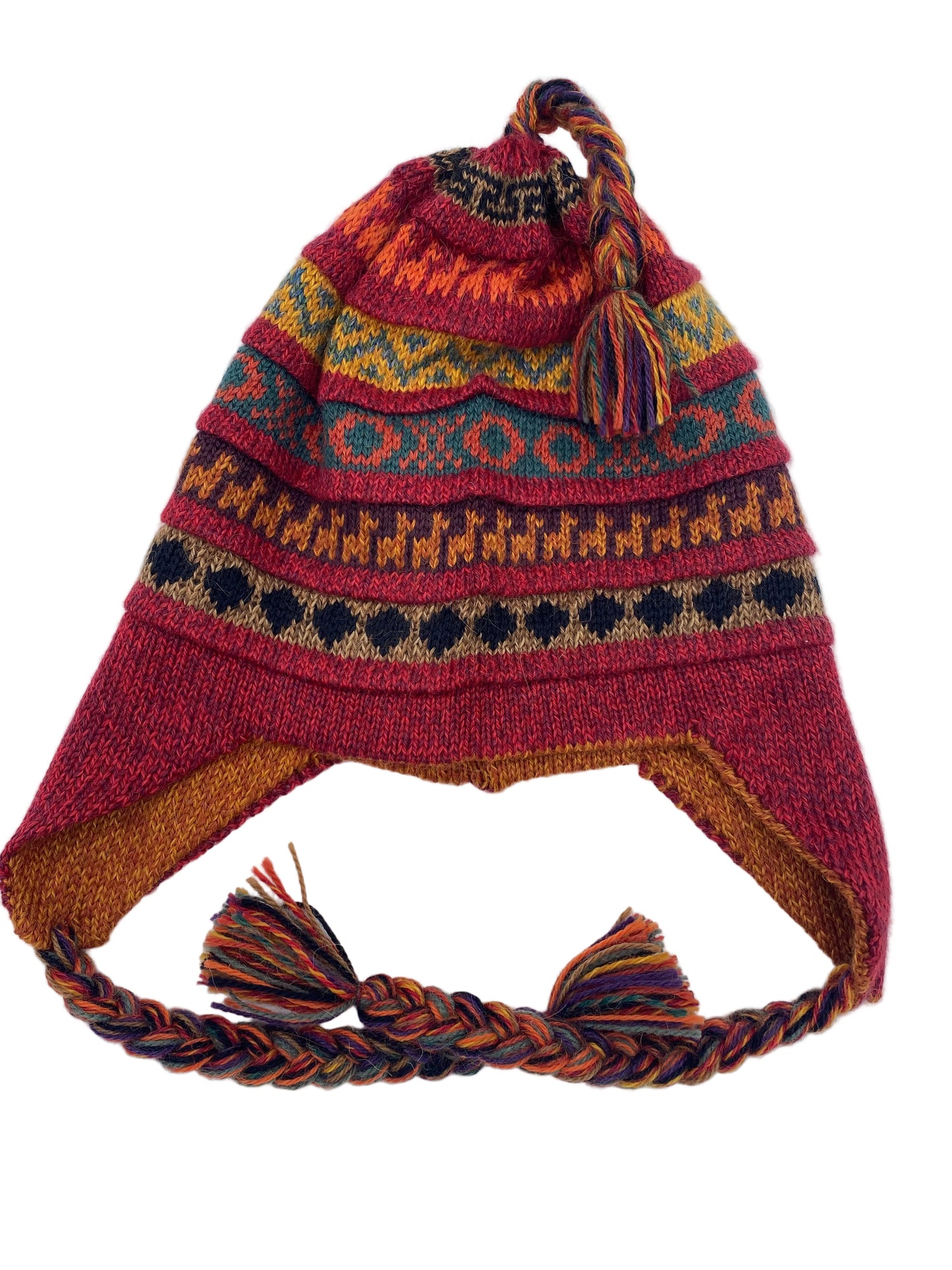 Reversible Alpaca Hat with Earflaps