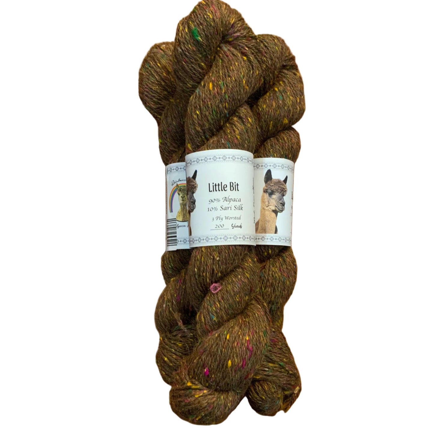 Little Bit 3ply worsted 10% sari silk %90 Alpaca