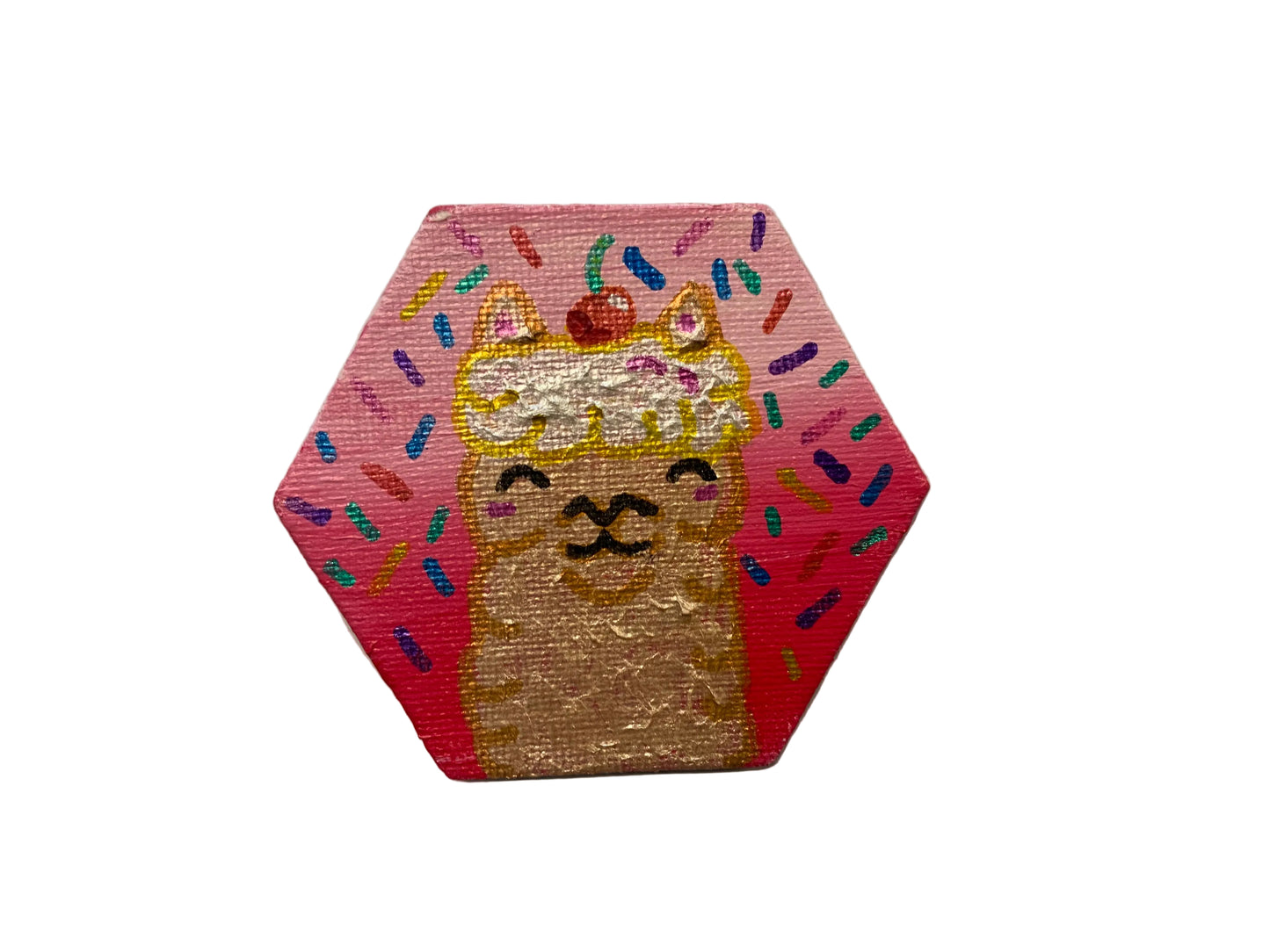 “Alpaca Sundae” -Mini Magnetic Painting