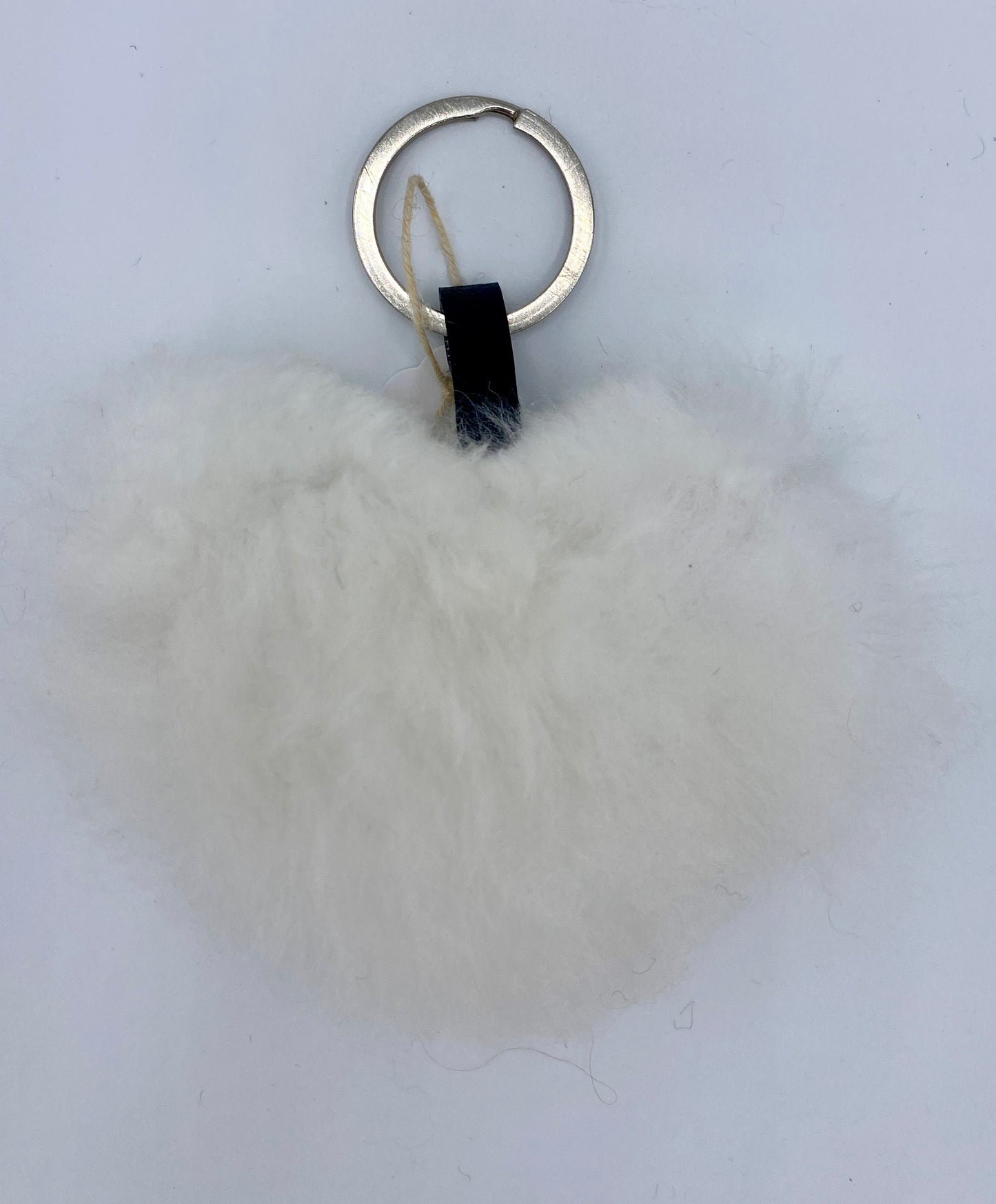 Heart Shaped 100% Baby Alpaca Keychain Mixed Colors 4"