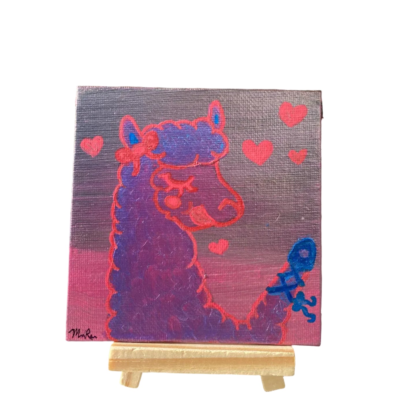 "Lovely Ballerina" Painting On Easel