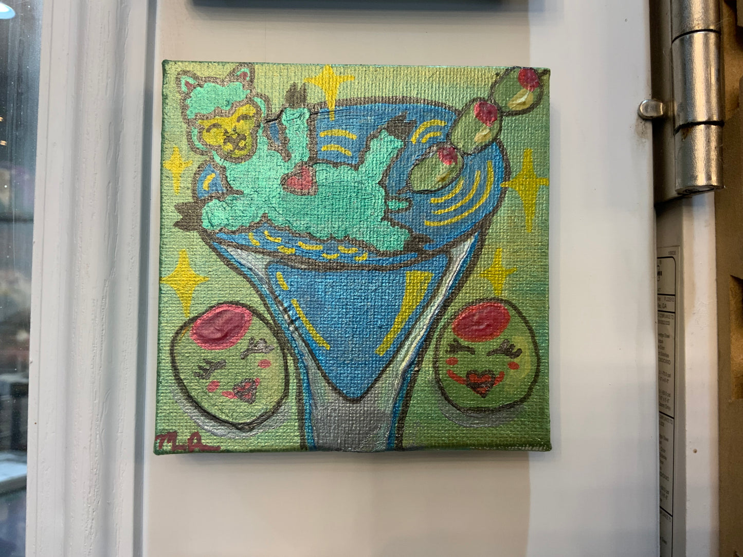 “Extra Olive” Magnetic Canvas Painting