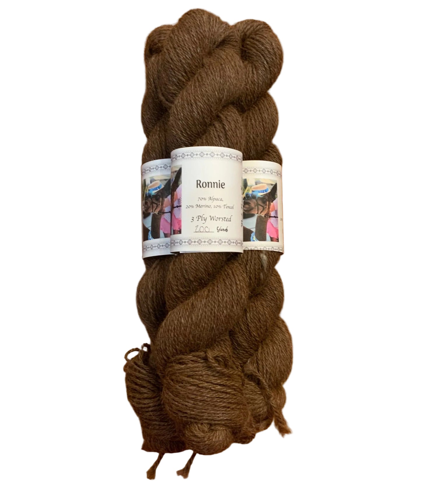 Ronnie 3ply worsted 20% merino 10% tencel