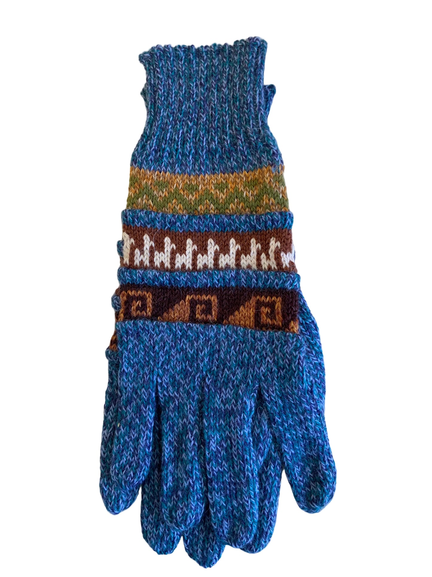 Multi Colored Alpaca Gloves