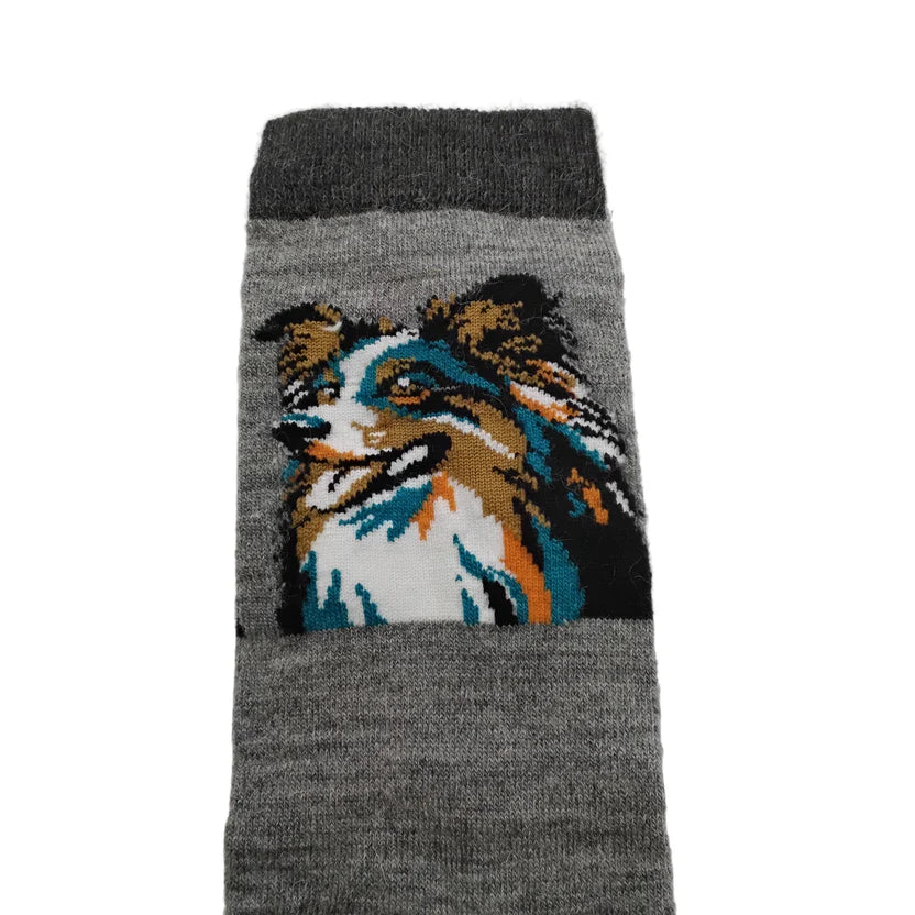 Australian Shepherd Alpaca Sock