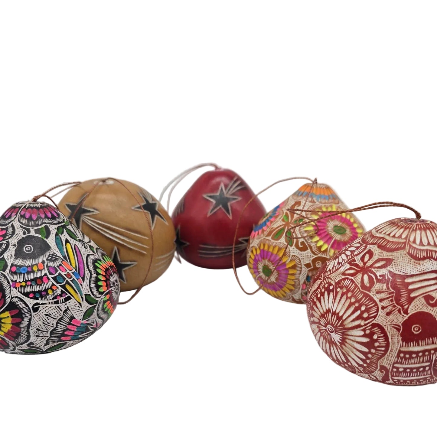 Gourd Nativity Ornament