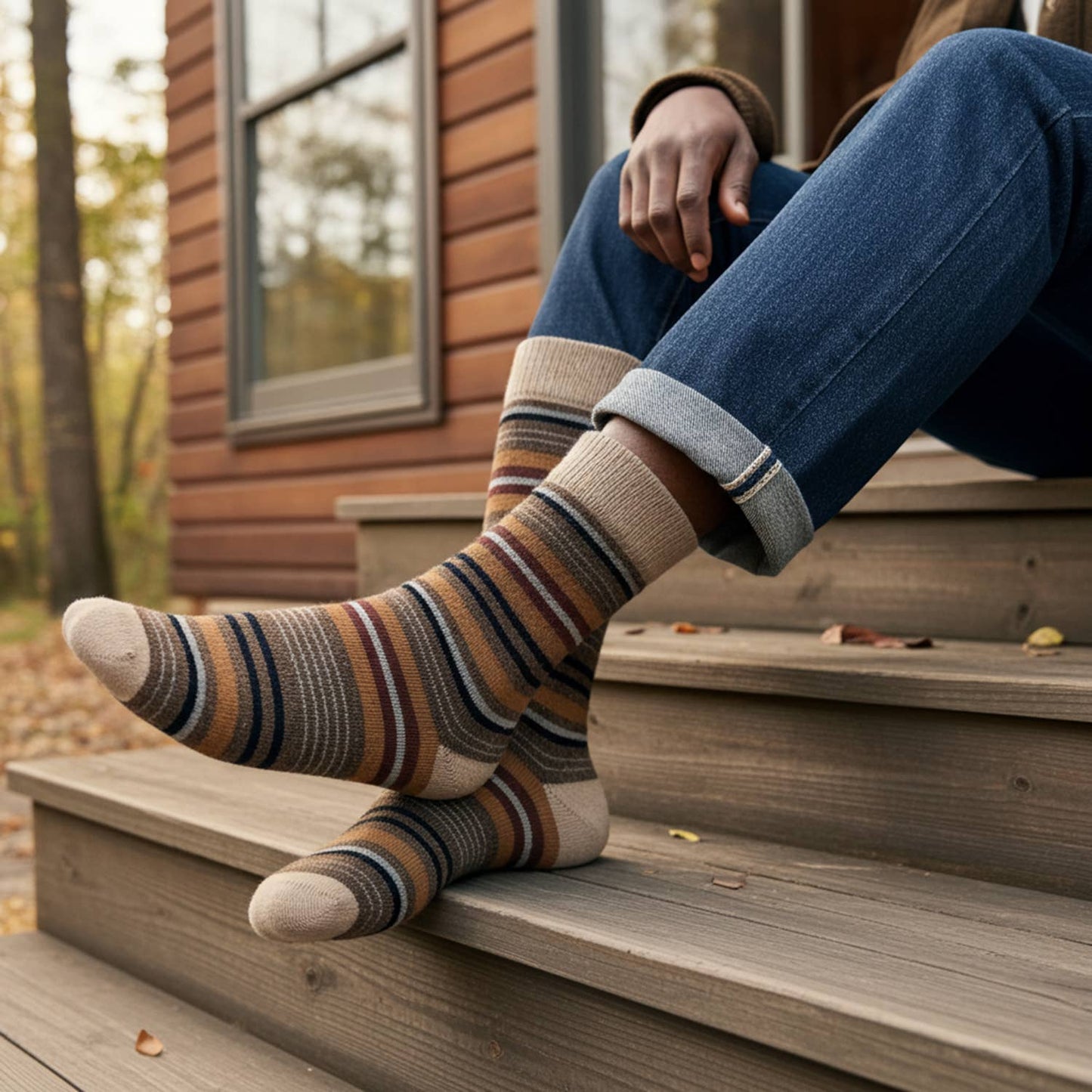 Tierra Stripped Alpaca Socks