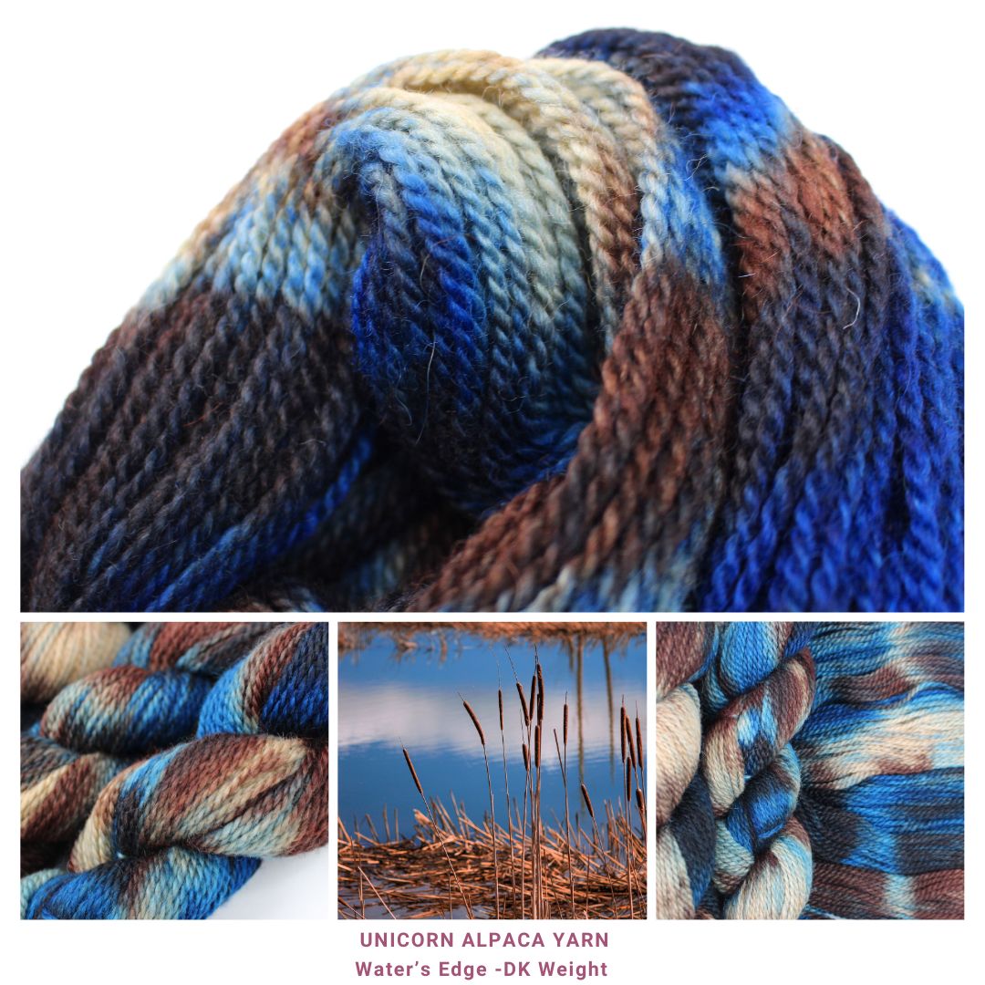 Hand-Painted Unicorn Yarn - DK Weight