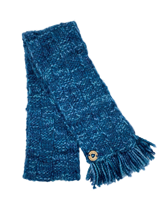 Hand Made Scarf Blue & Teal