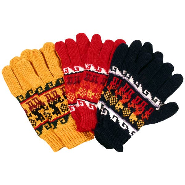 Children's Alpaca Knit Gloves