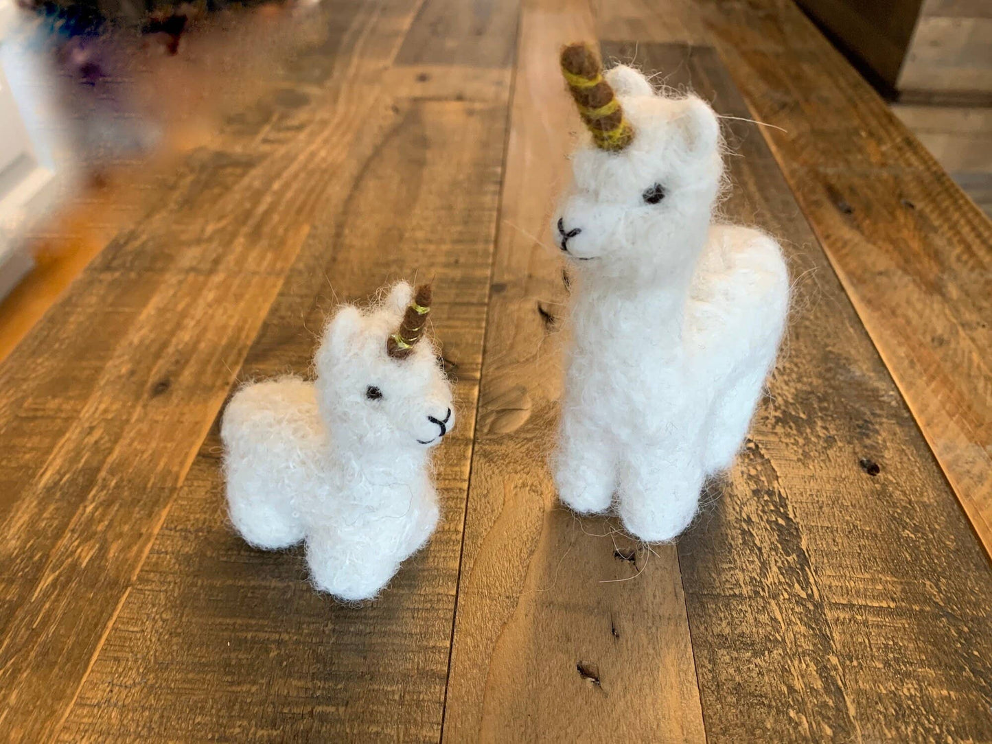 Needle Felted Alpaca + Unicorn = AlpacaUni or AlpacaCorn Scu