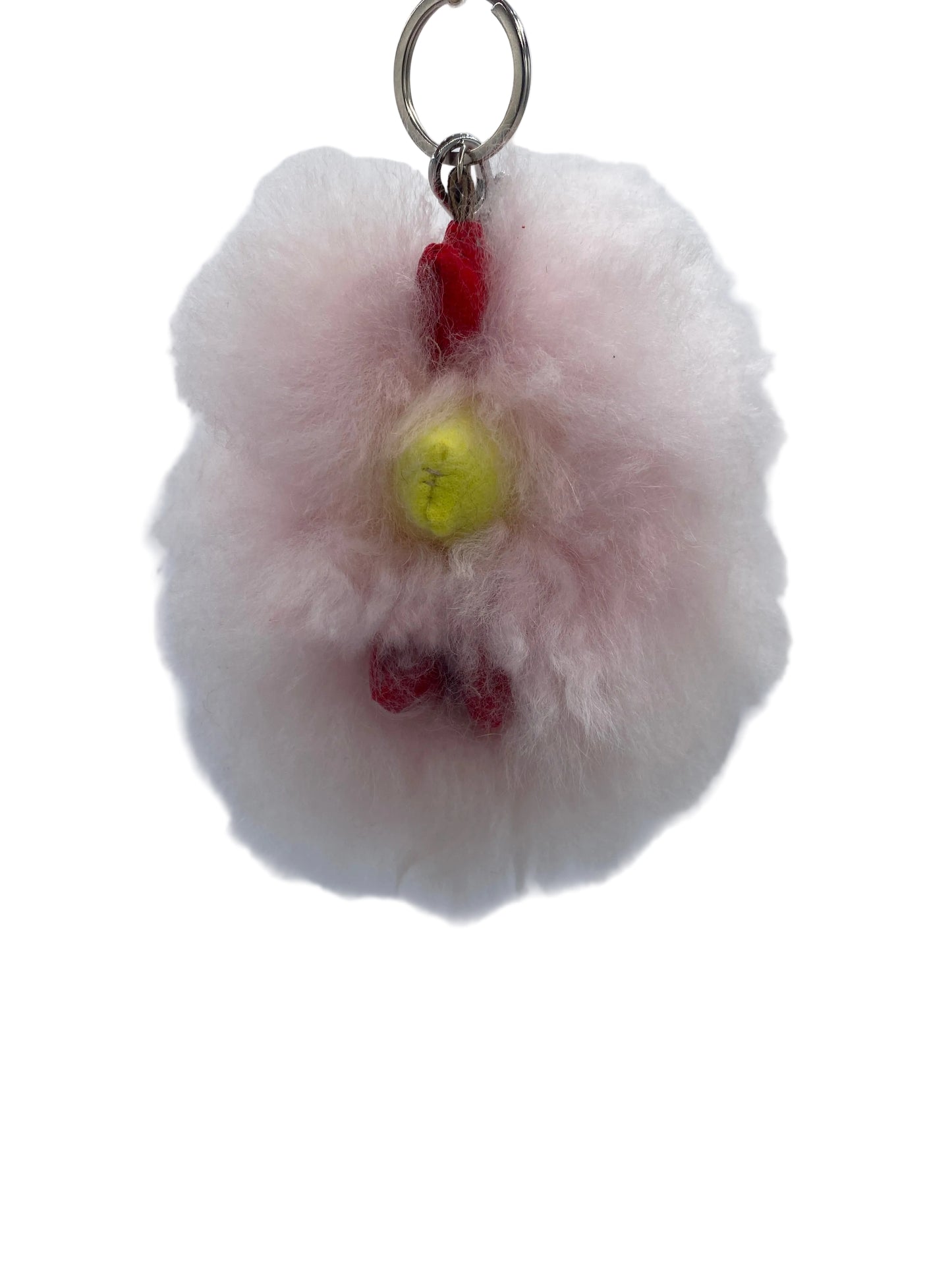 Alpaca Fur Chicken Keychain