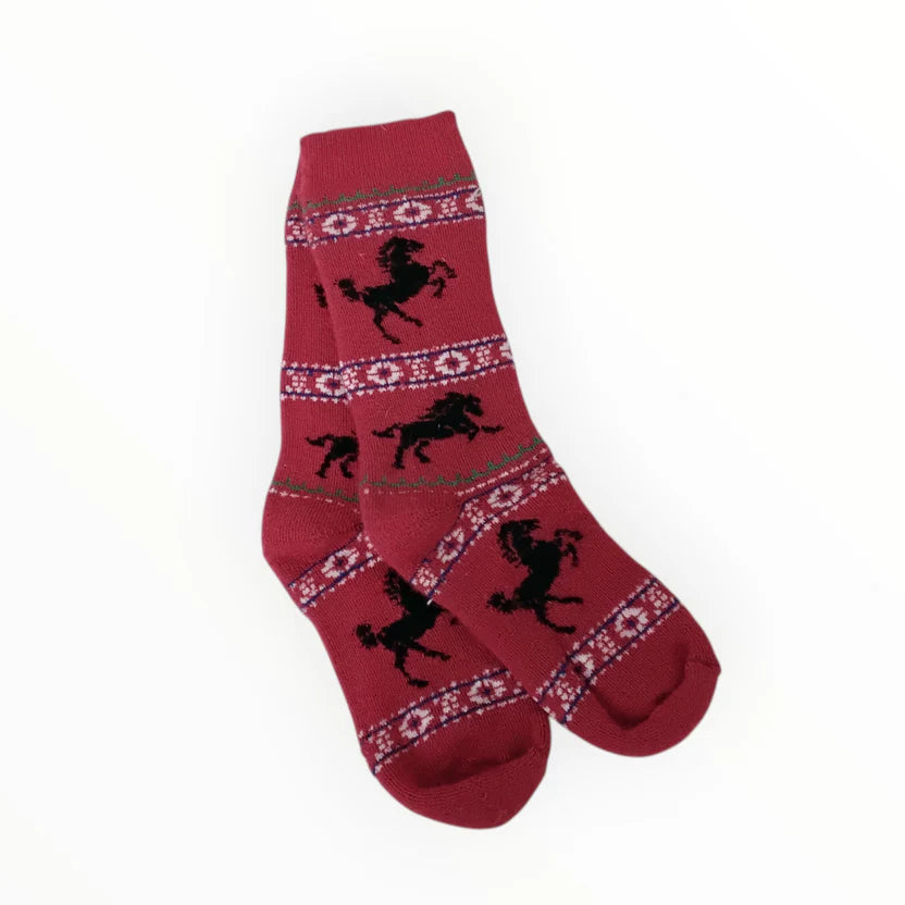 Prancing Horse Alpaca Sock