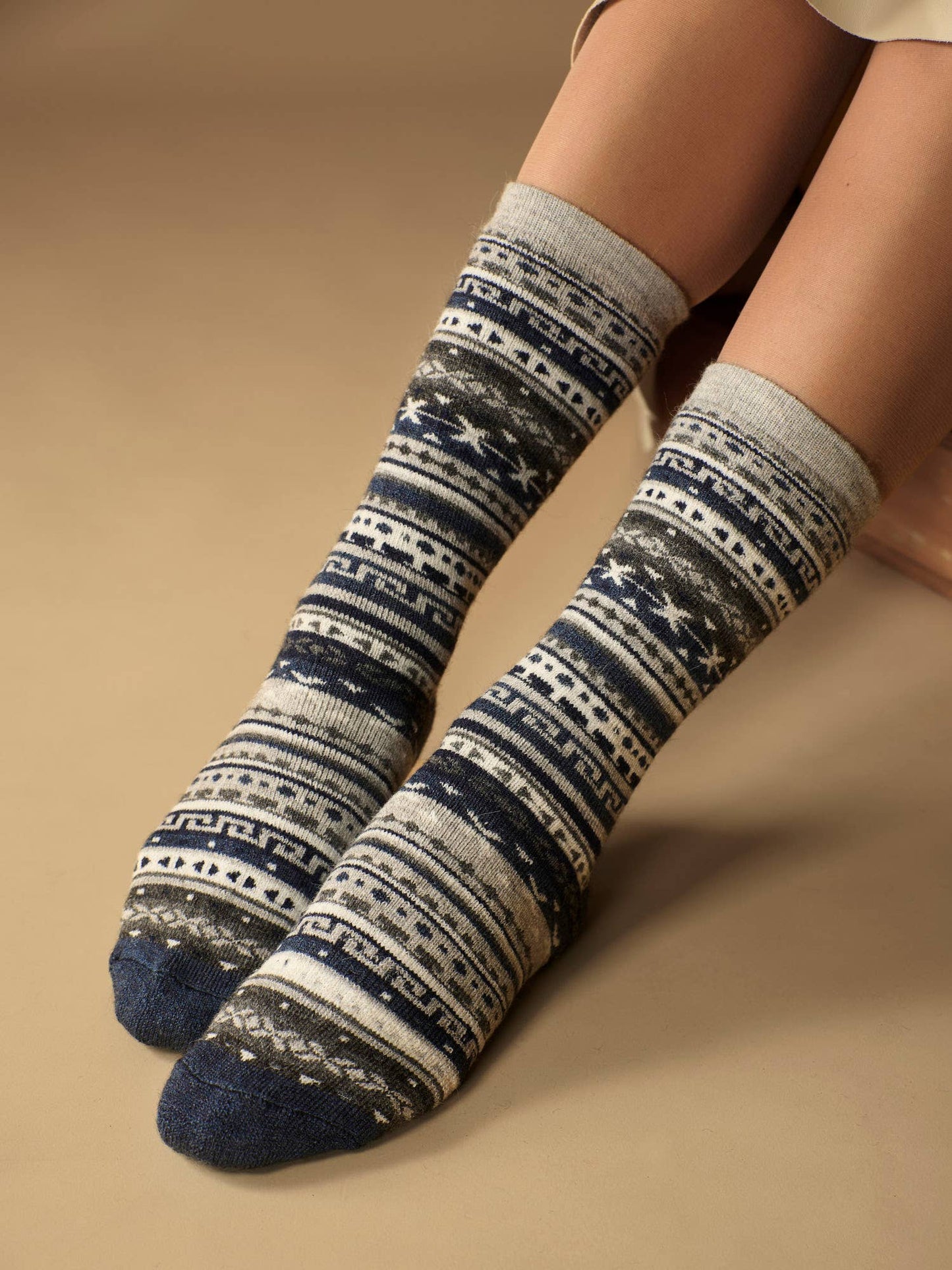 Alpaca Socks | Fair Isle | Unisex
