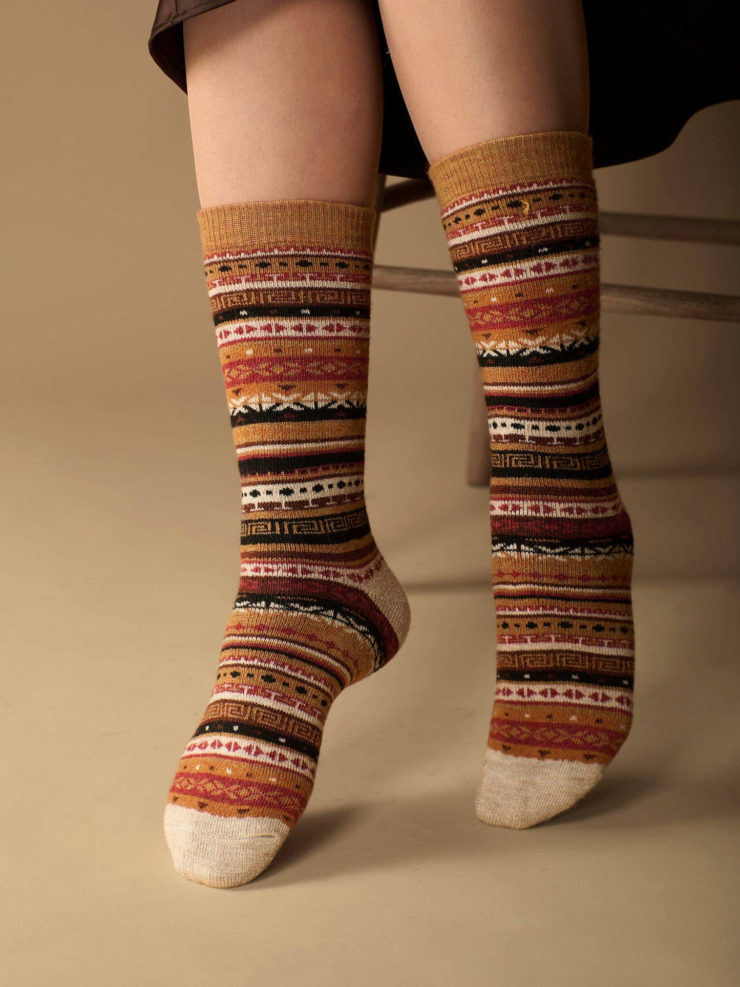 Alpaca Socks | Fair Isle | Unisex