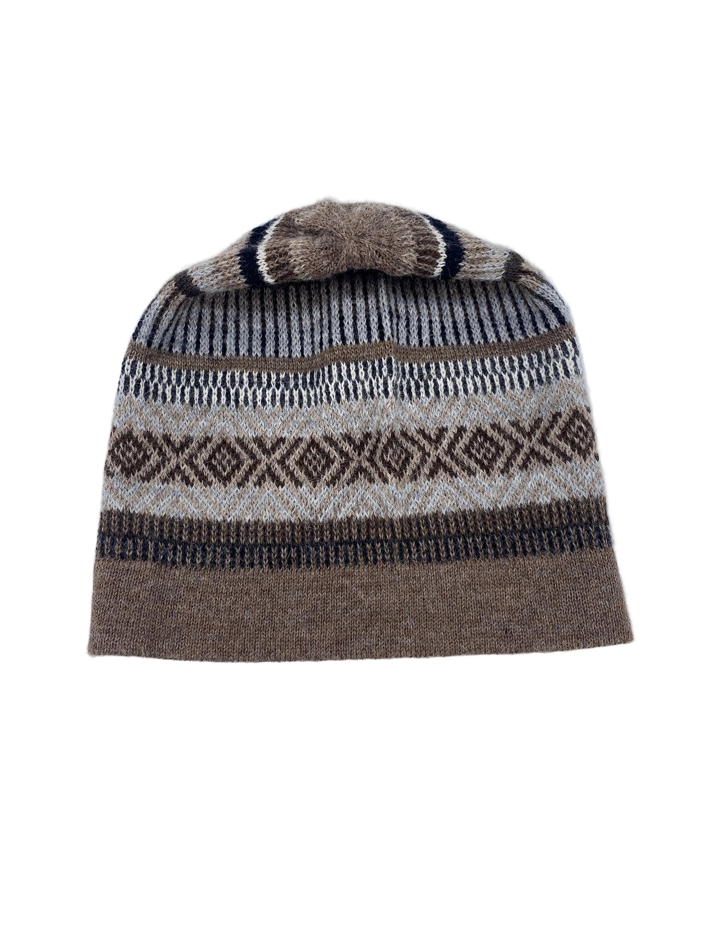 Baby Alpaca Hat with Ethnic Design