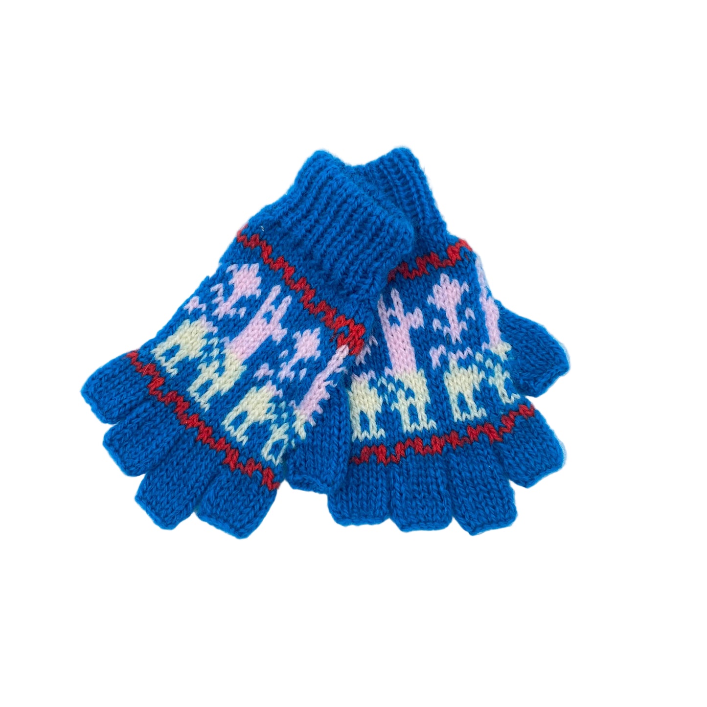 Children's Fingerless Alpaca Gloves
