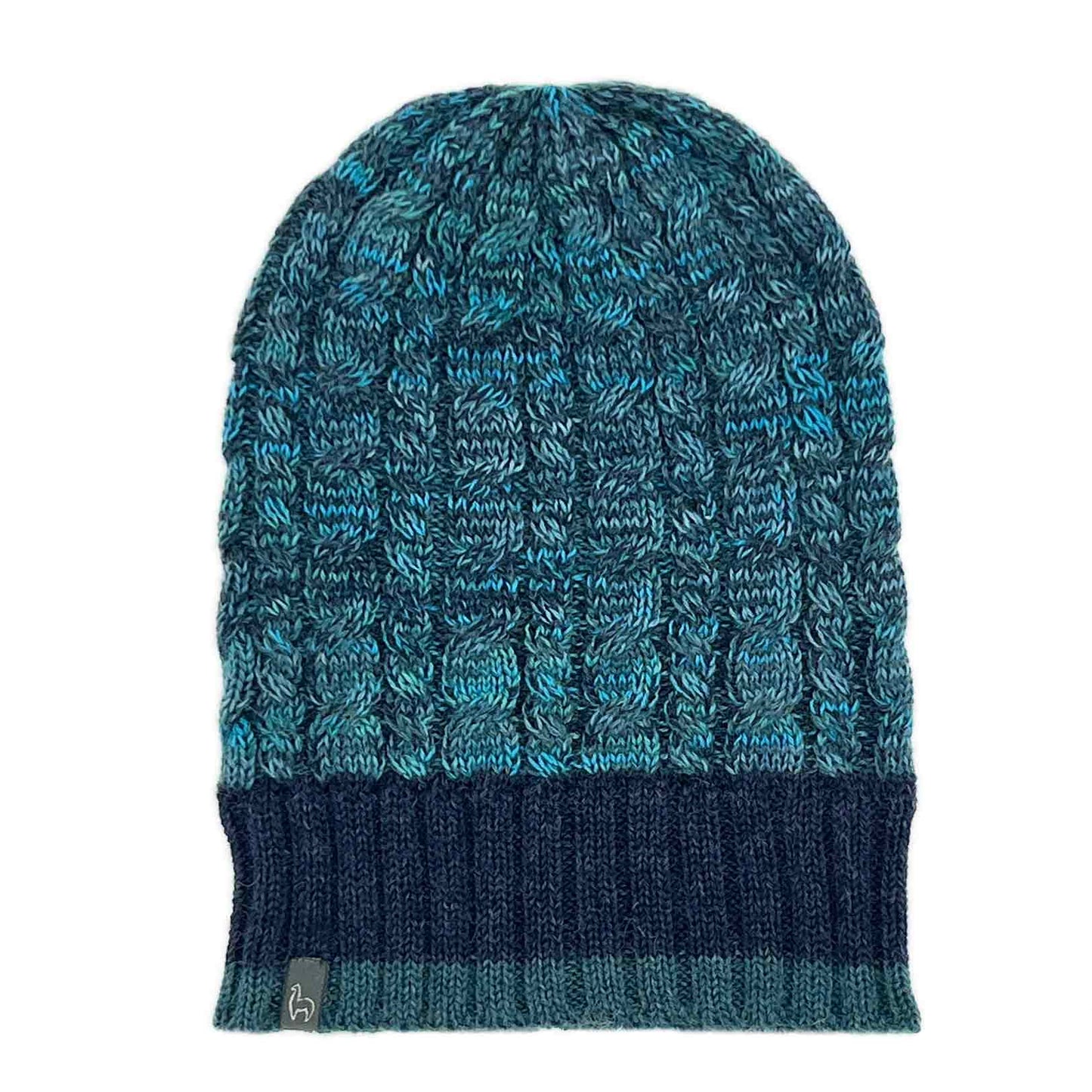 NEW! Alpaca Beanie - Braided - Ocean Drift