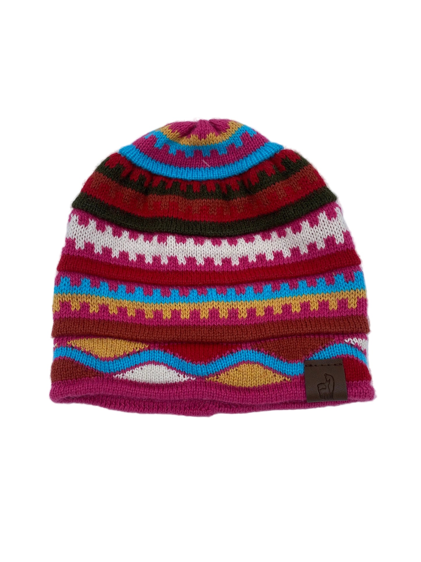 Waves and Stripes Alpaca Beanie