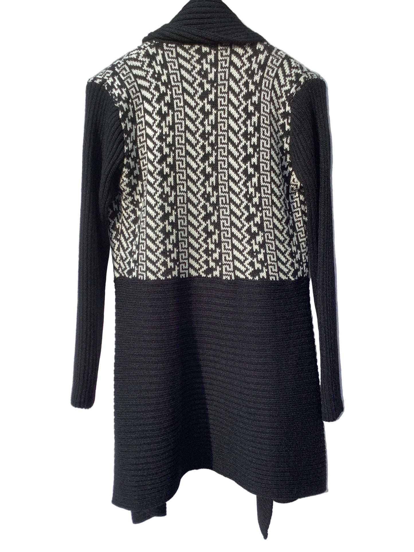 Long Alpaca Coat with Design