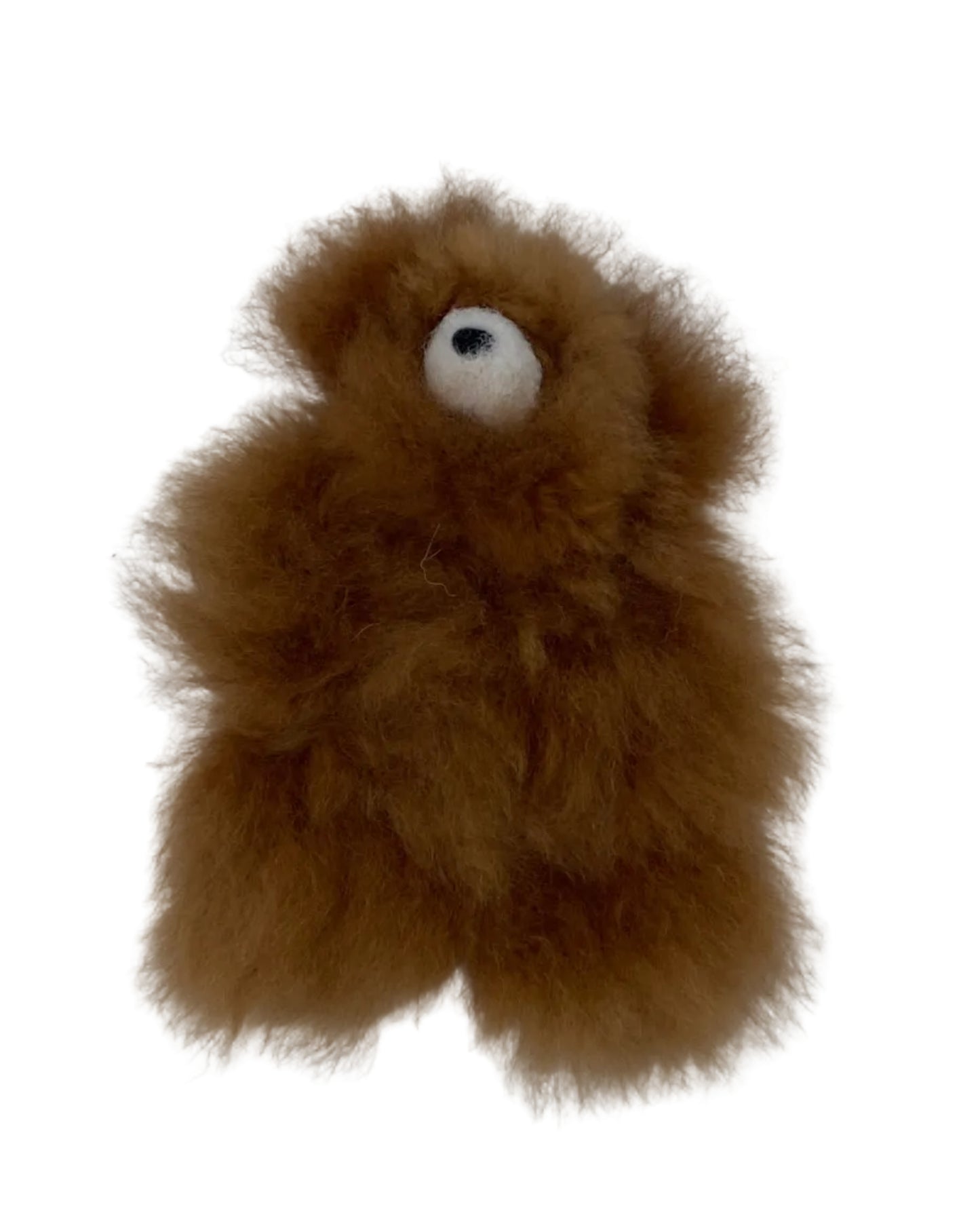 6" Alpaca Fur Teddy Bear Toy
