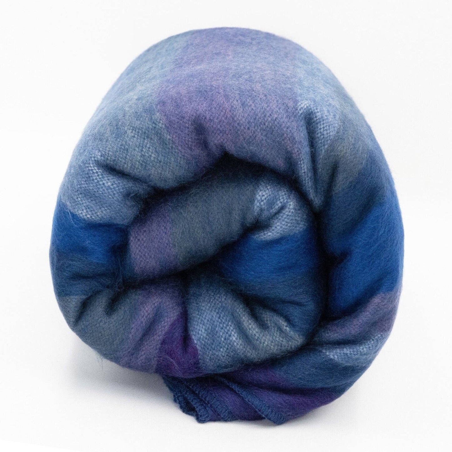 Morona - Baby Alpaca Wool Blanket  - Queen 96 x 68 in - Oceanic Blues - Varied Blue Tones
