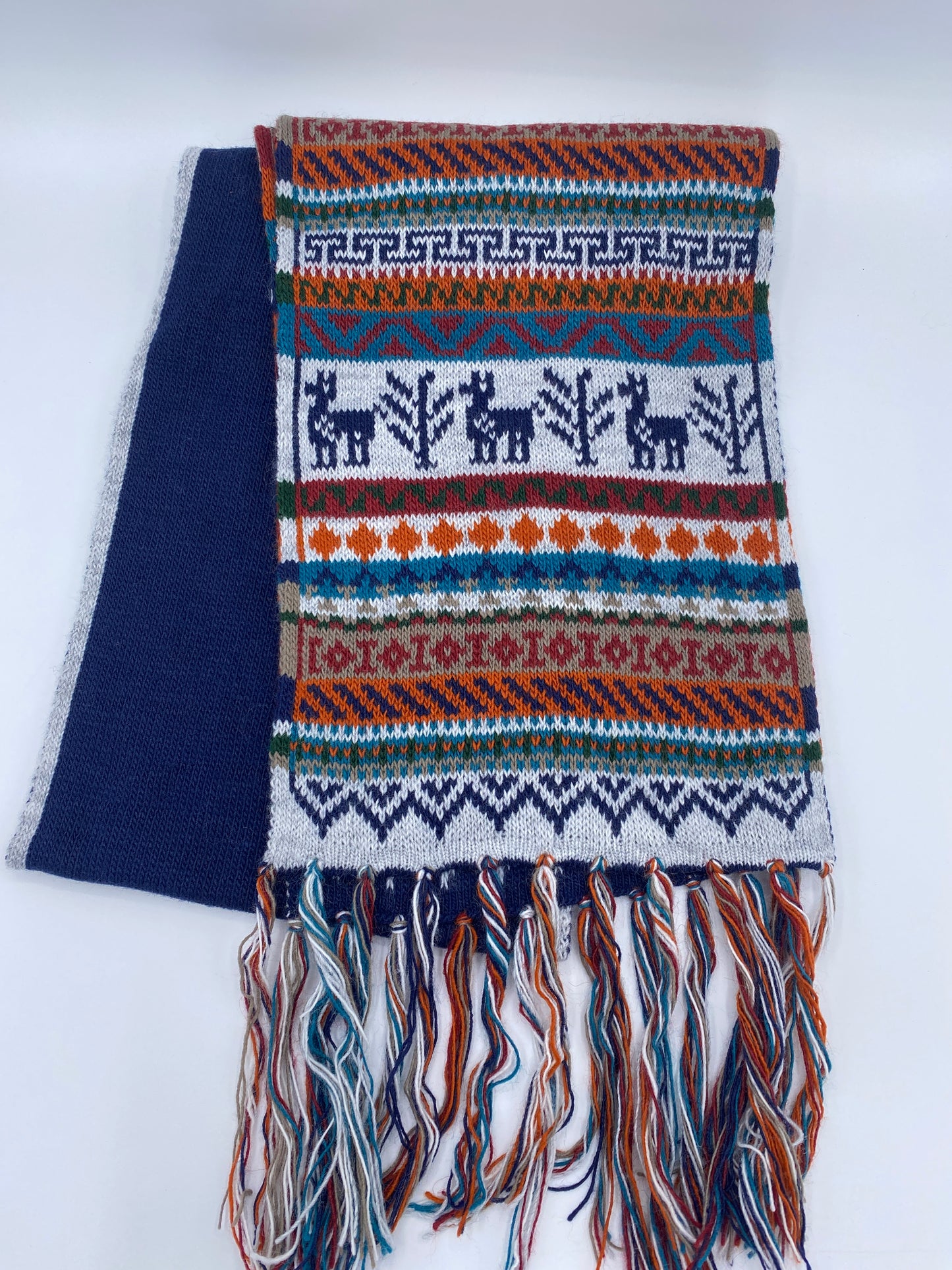 Multicolor Alpaca Scarf