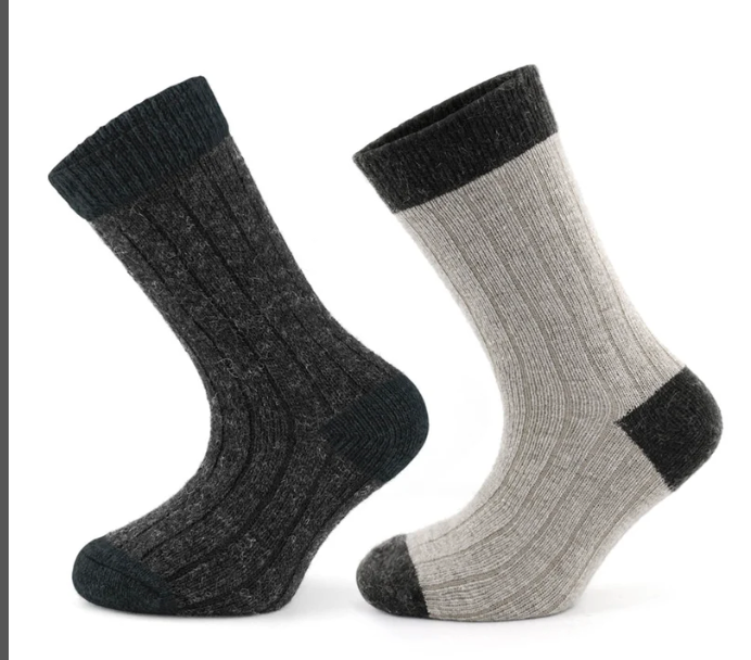 Alpaca Wool Kid's Socks Wool Pack of 2 for toddlers socks br