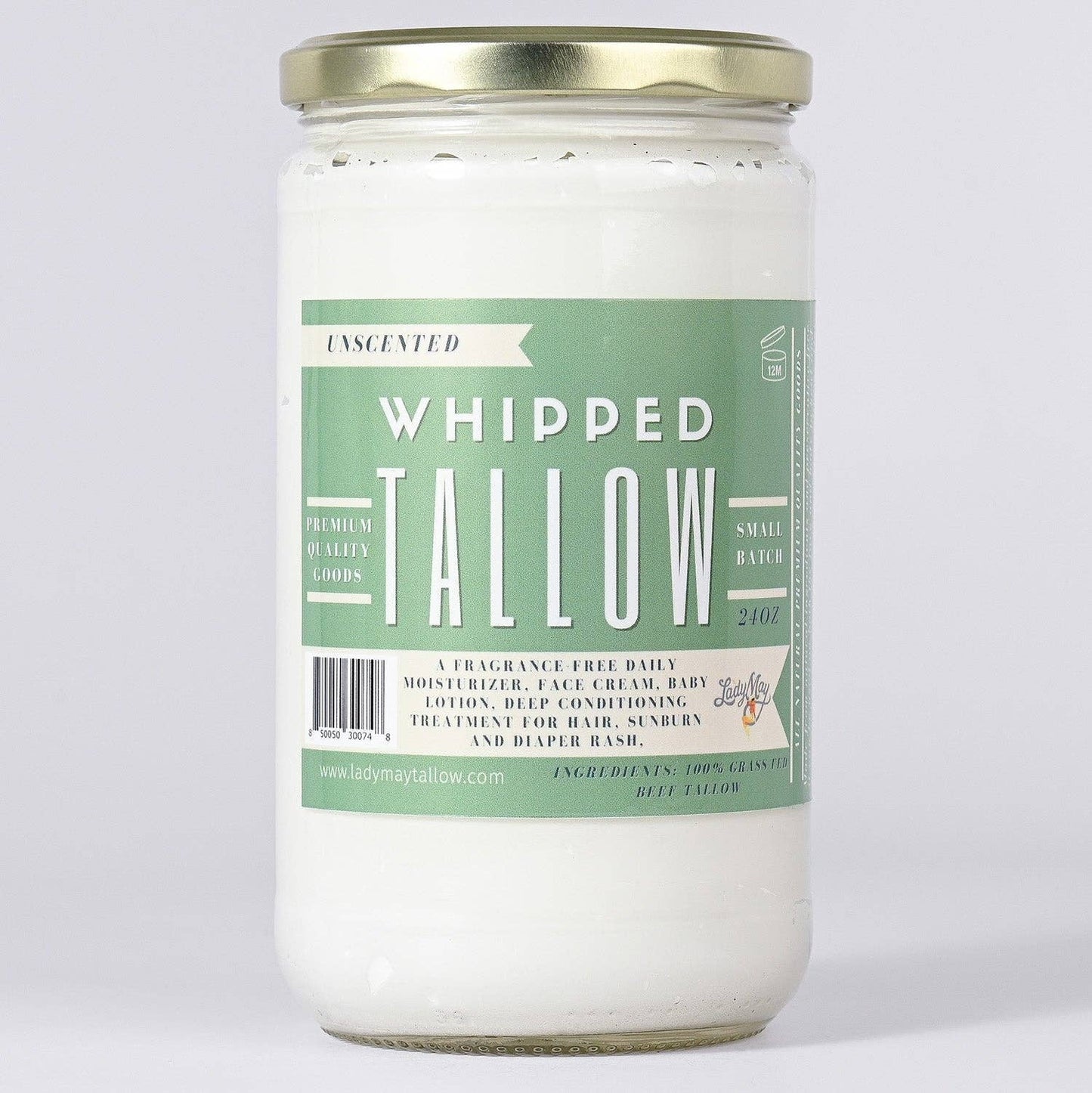 Unscented Whipped All Natural Tallow