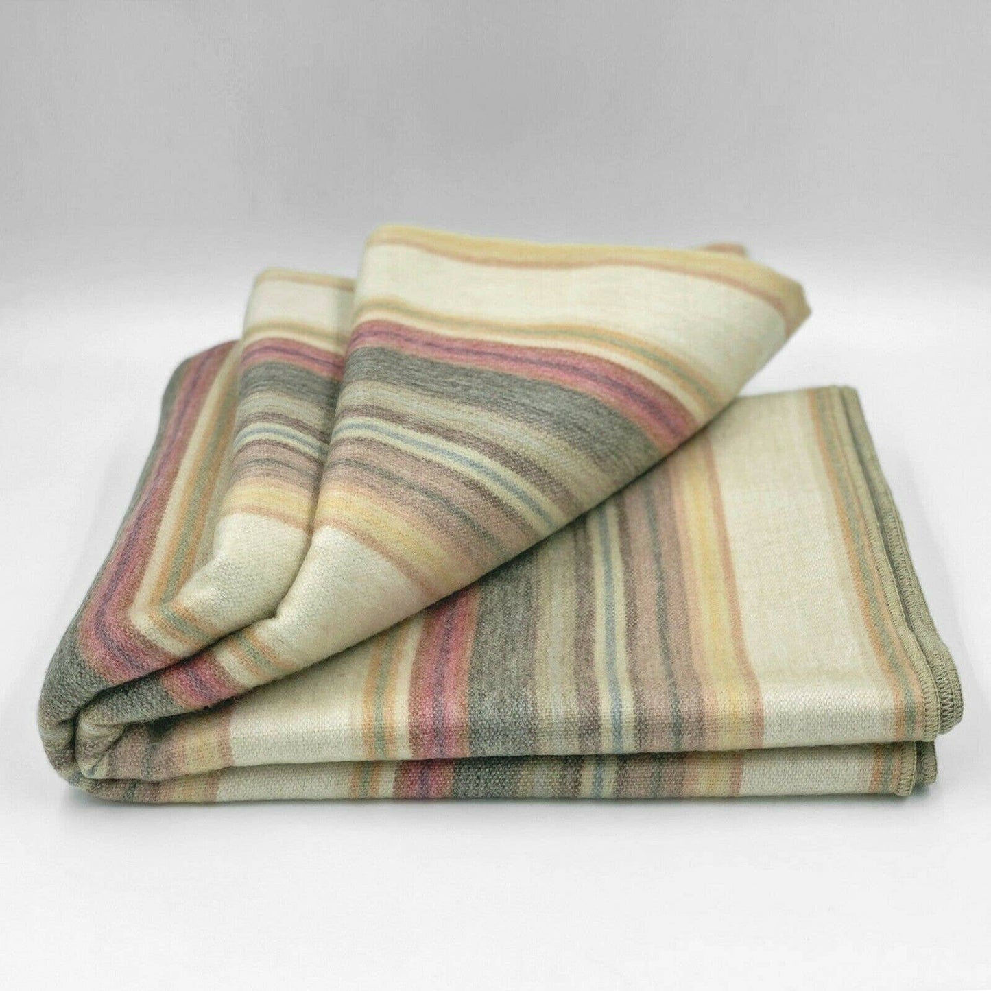 Soft & Warm Baby Alpaca Wool Blanket - Queen 95" x 67" - Earth Tones