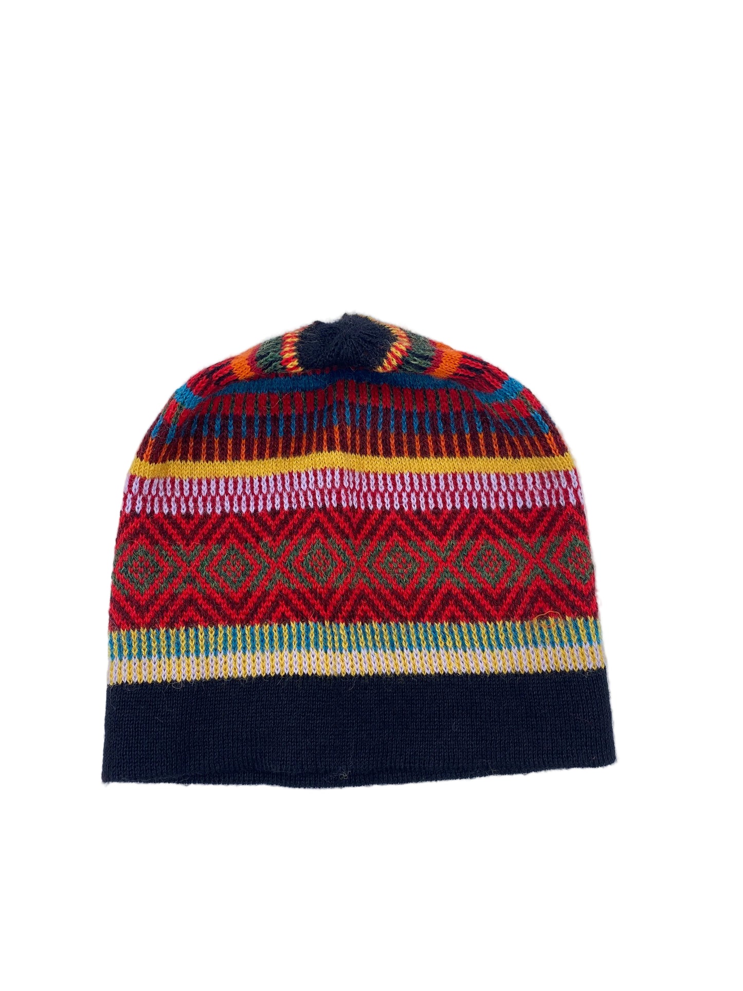 Baby Alpaca Hat with Ethnic Design
