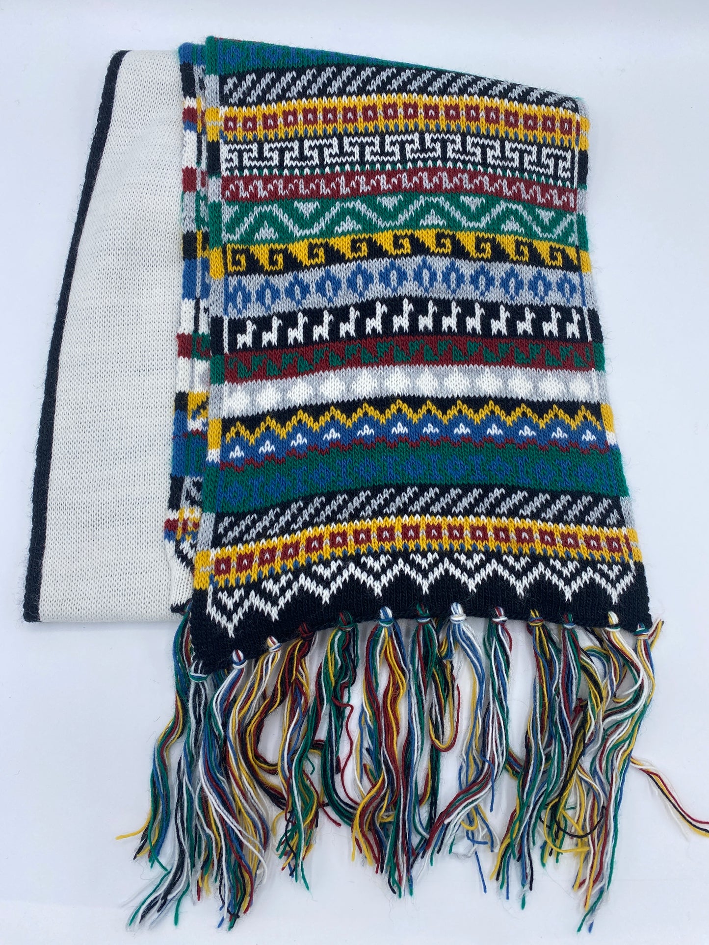 Multicolor Alpaca Scarf