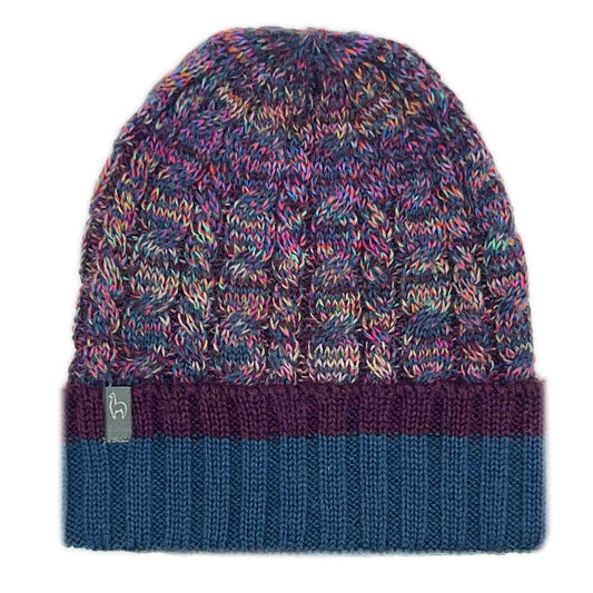 NEW! Alpaca Beanie - Braided - Galaxy
