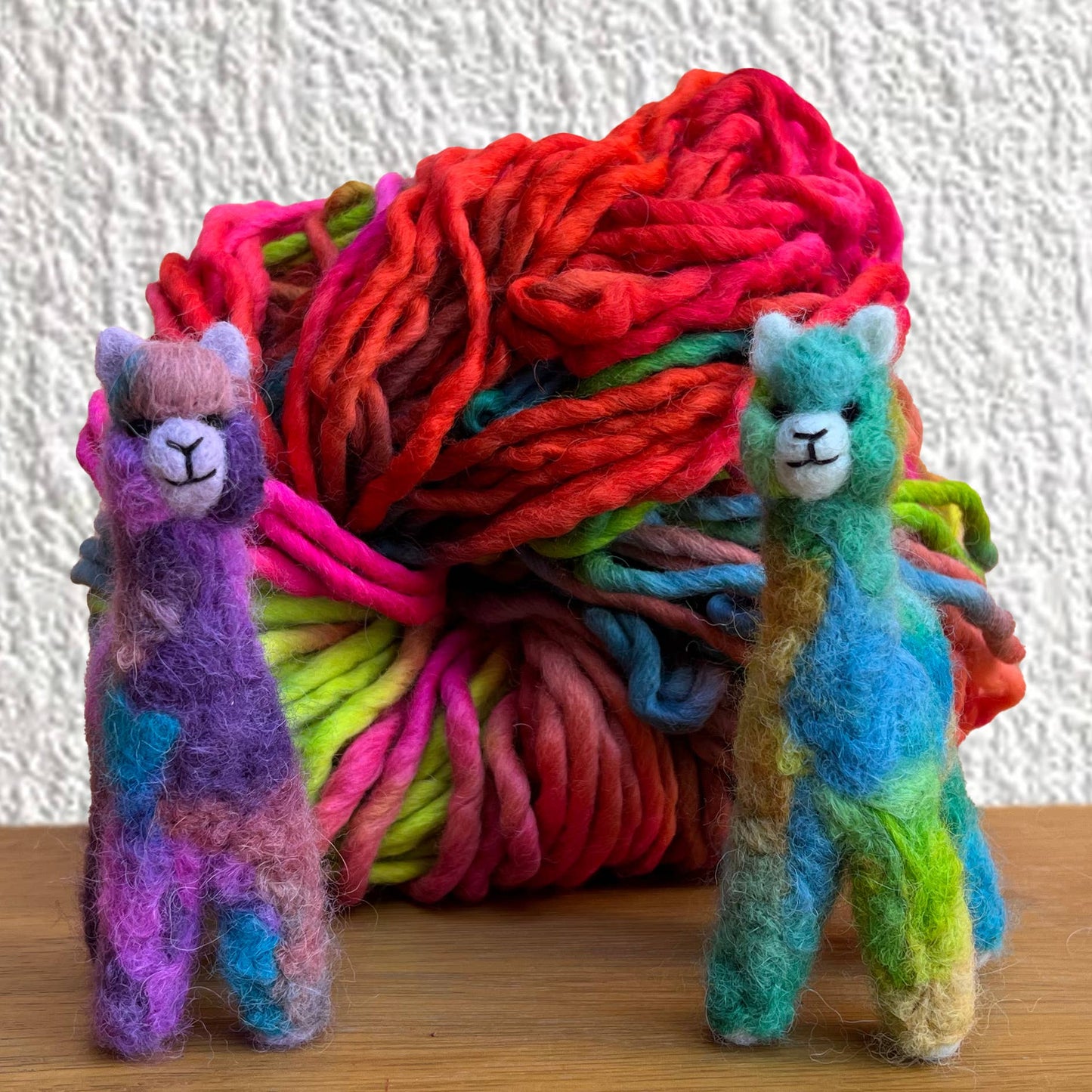 Felt Cria Alpaca: Sculpture Ornament Holiday Decor