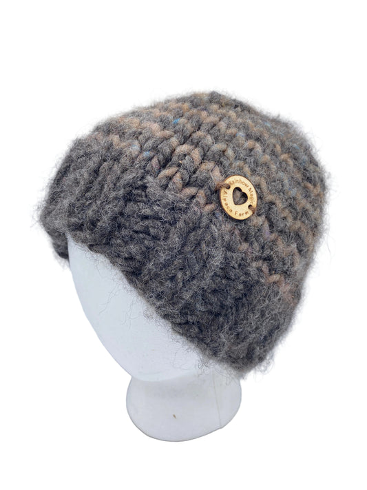 Dark Gray Handmade Hat