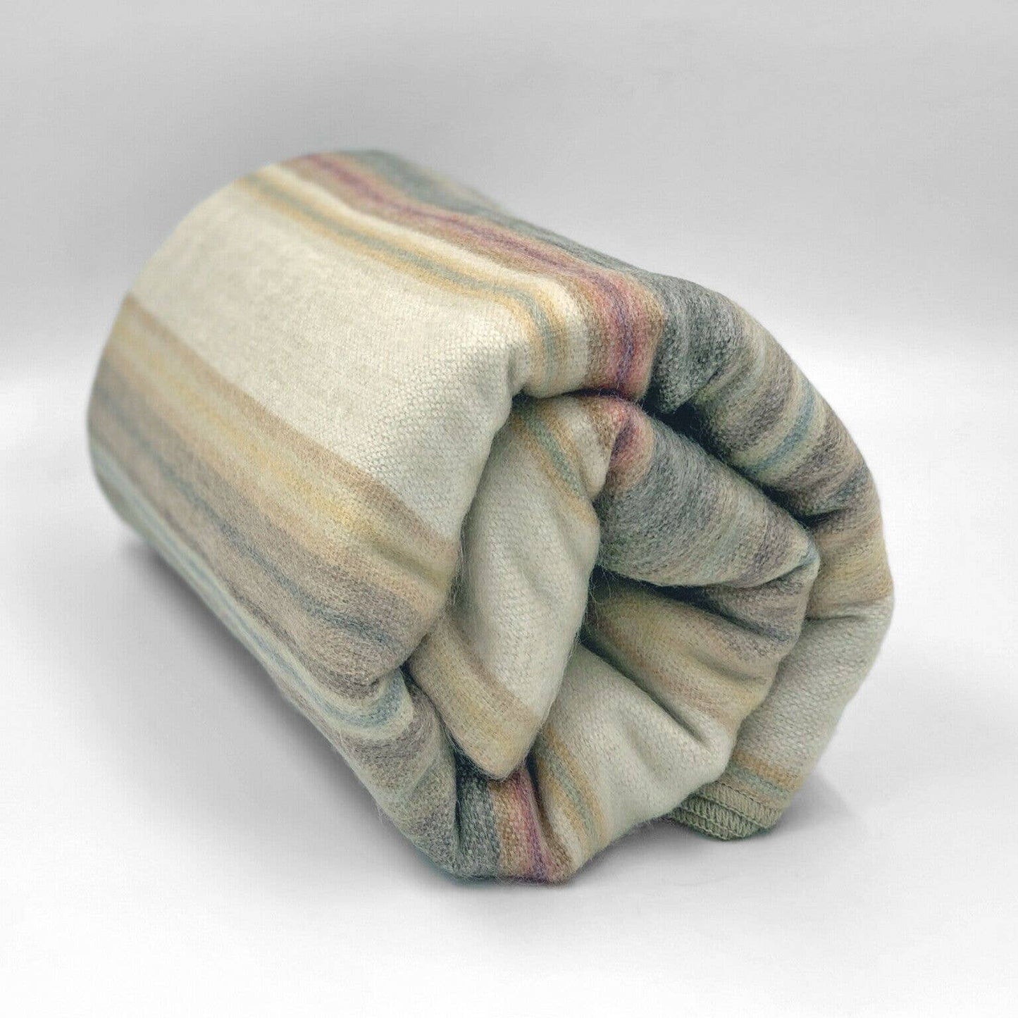 Soft & Warm Baby Alpaca Wool Blanket - Queen 95" x 67" - Earth Tones