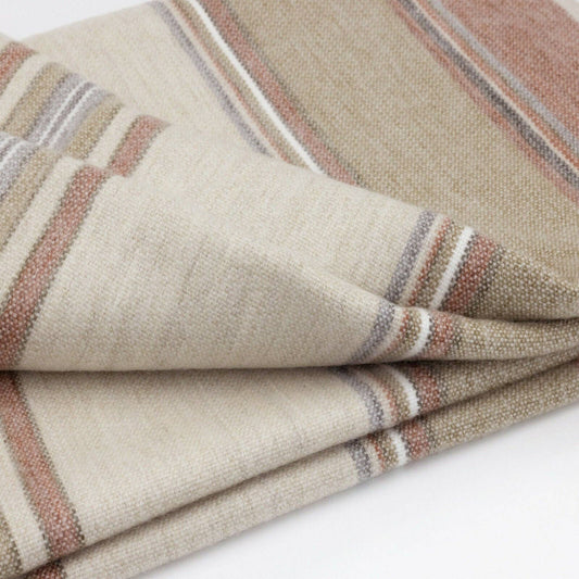Zhumir - Baby Alpaca Wool Blanket - Queen 95" x 66" - Earthy Stripes Pattern