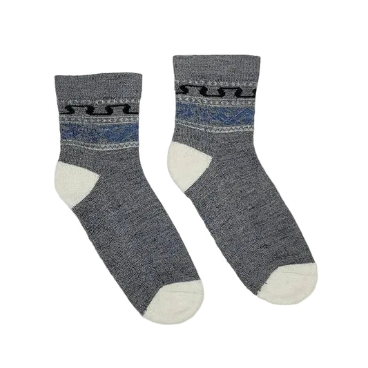 Ethnic Alpaca Quarter Socks