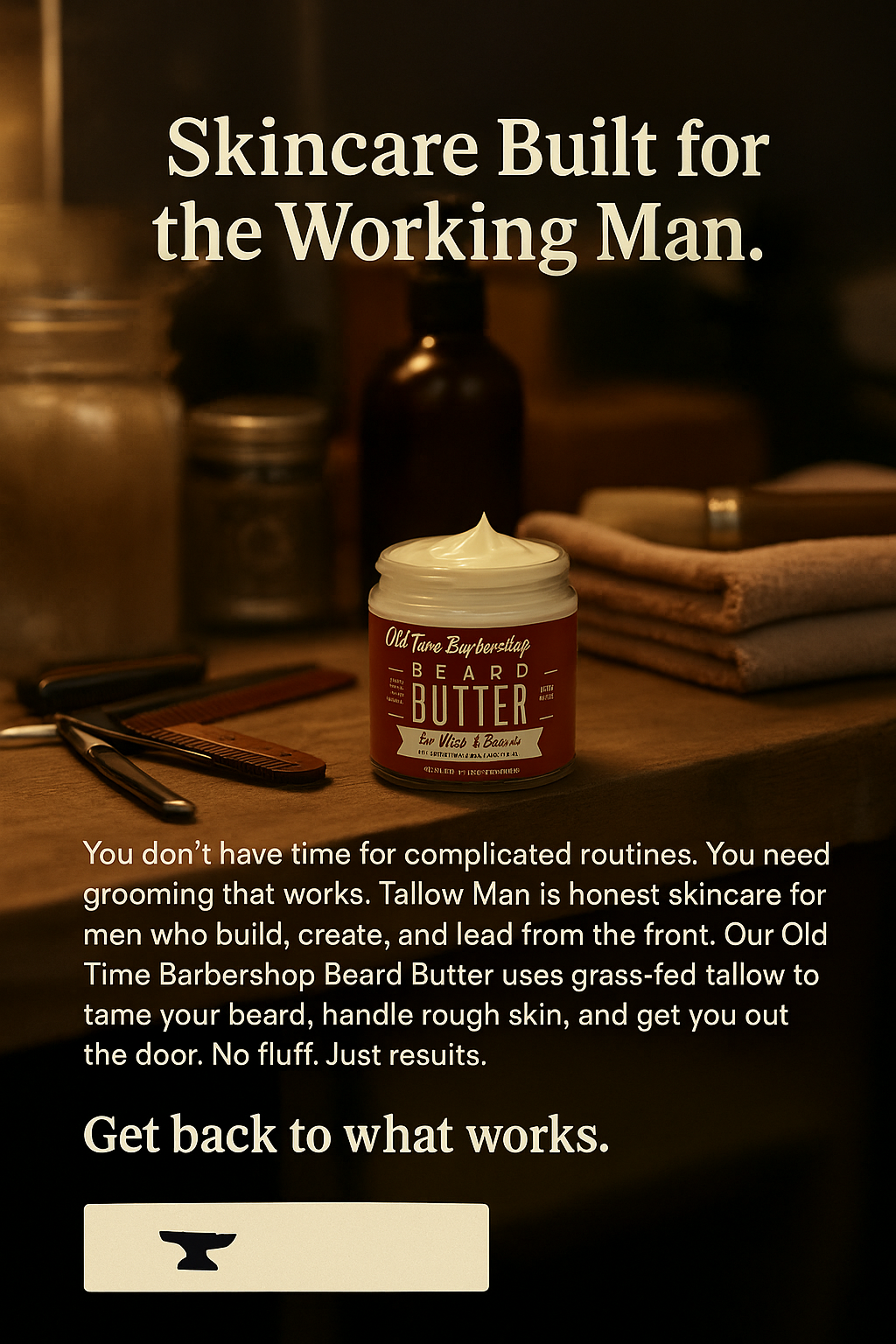 Tallow Man Old Time Barbershop Beard & Body Butter