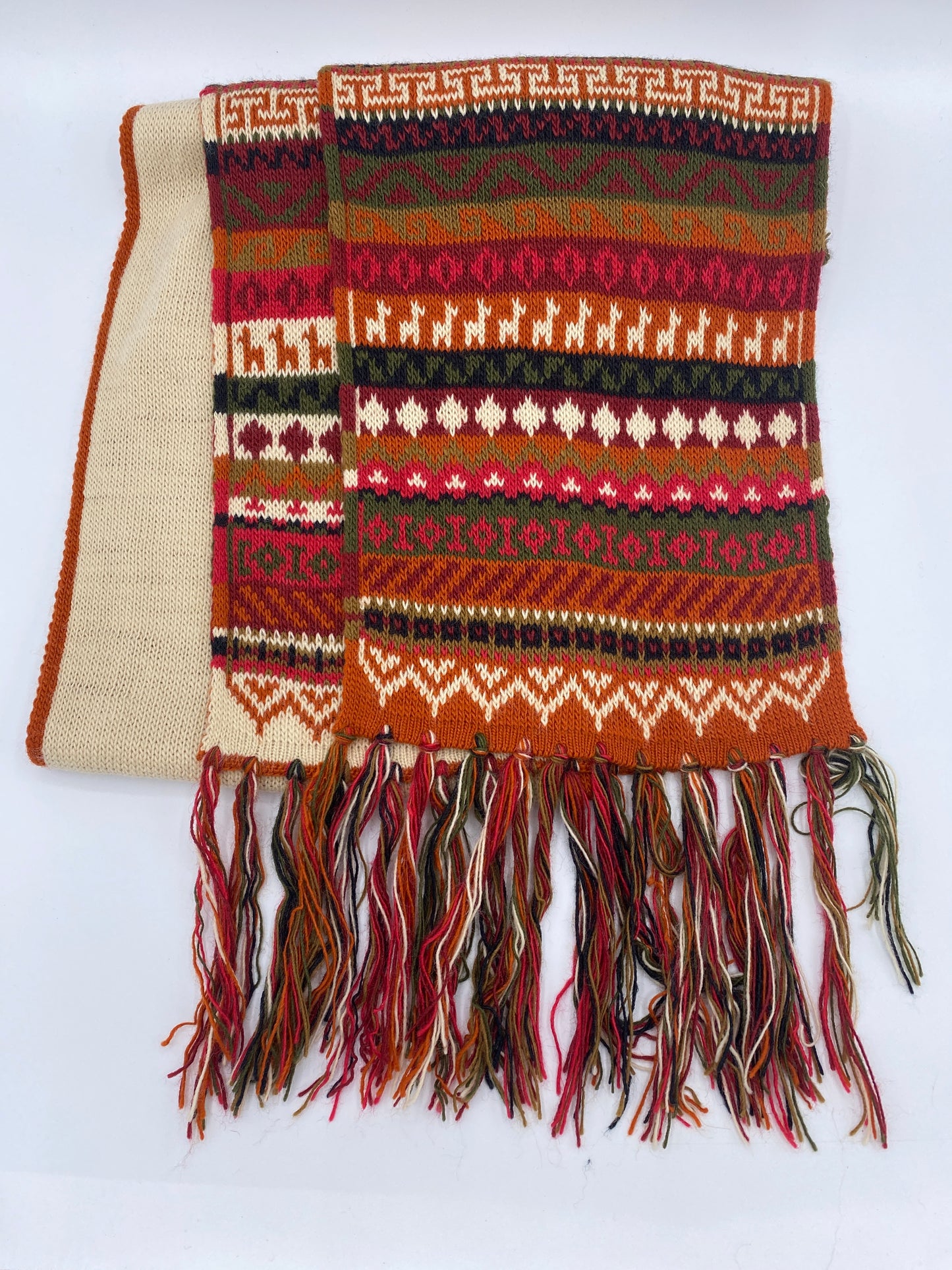 Multicolor Alpaca Scarf