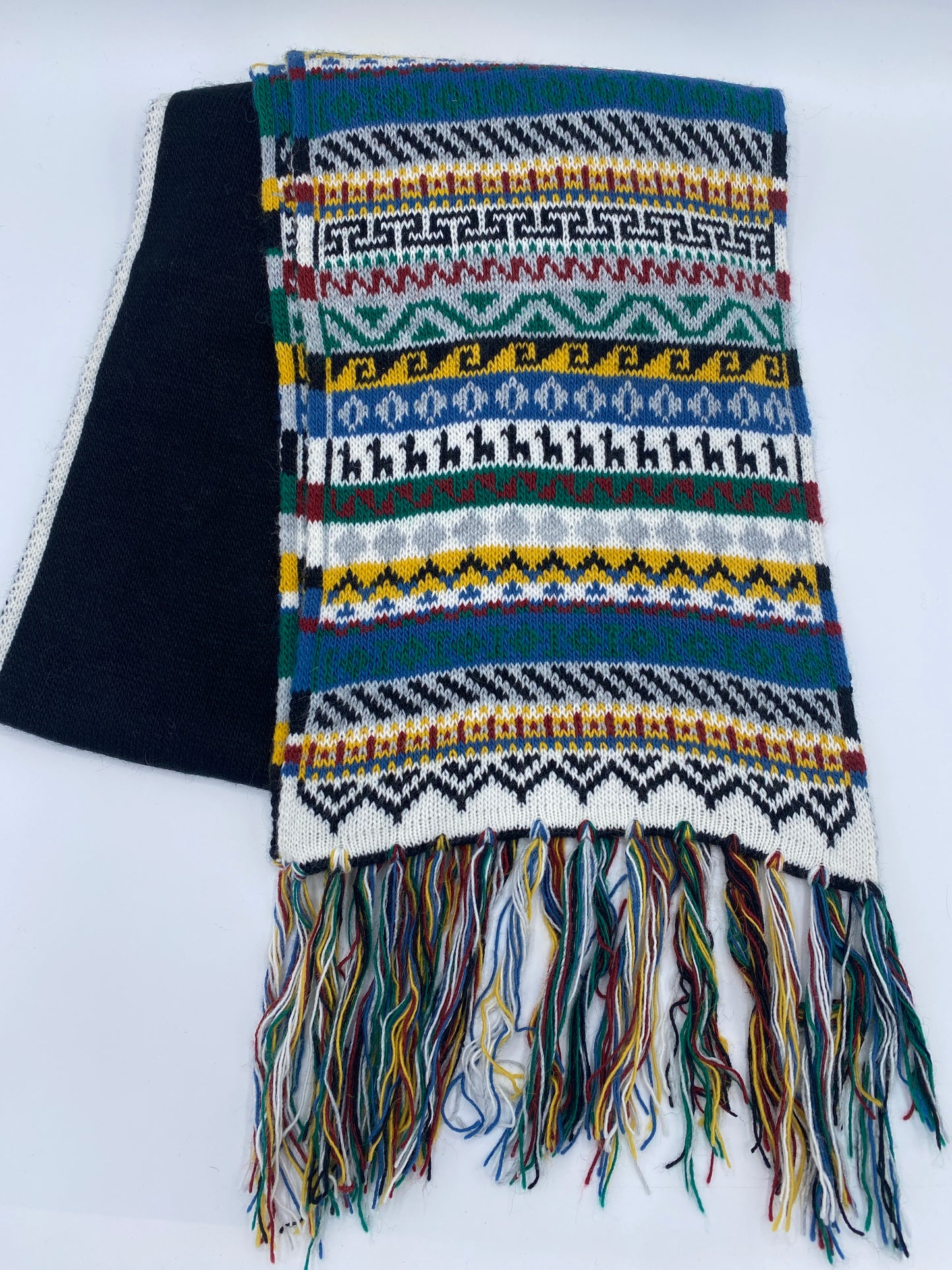 Multicolor Alpaca Scarf
