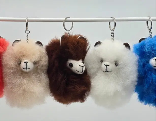 Pom-Pom Head Keychain 5-inch