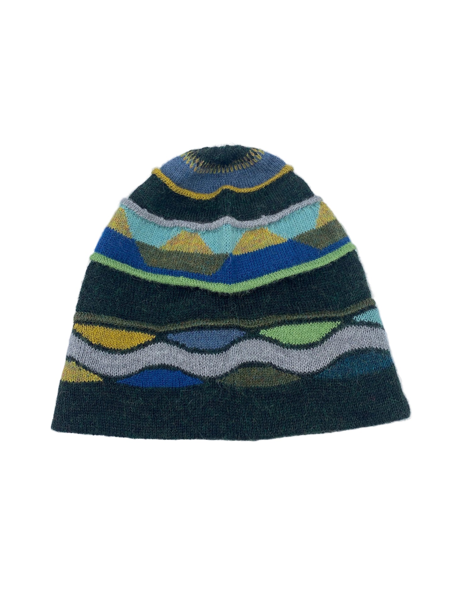 Baby Alpaca Hat with Wave Design