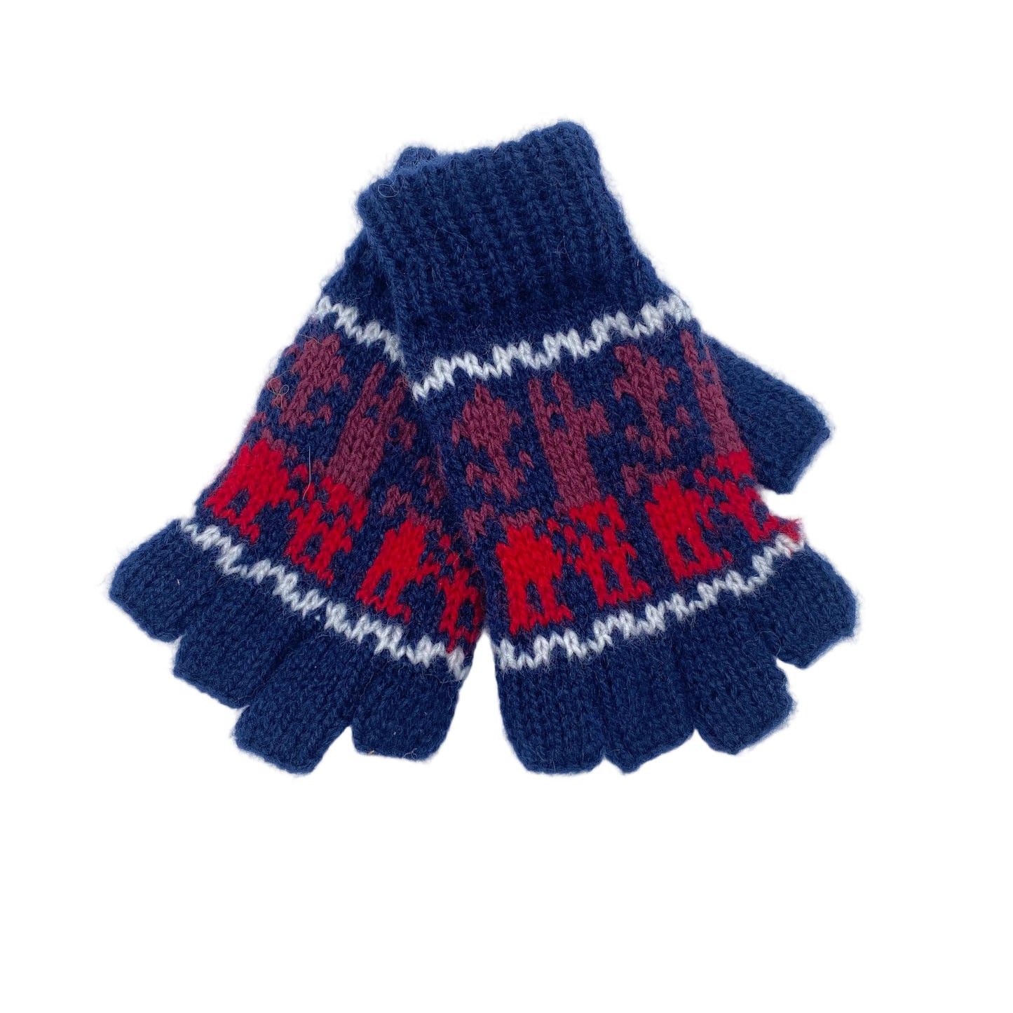 Children's Fingerless Alpaca Gloves
